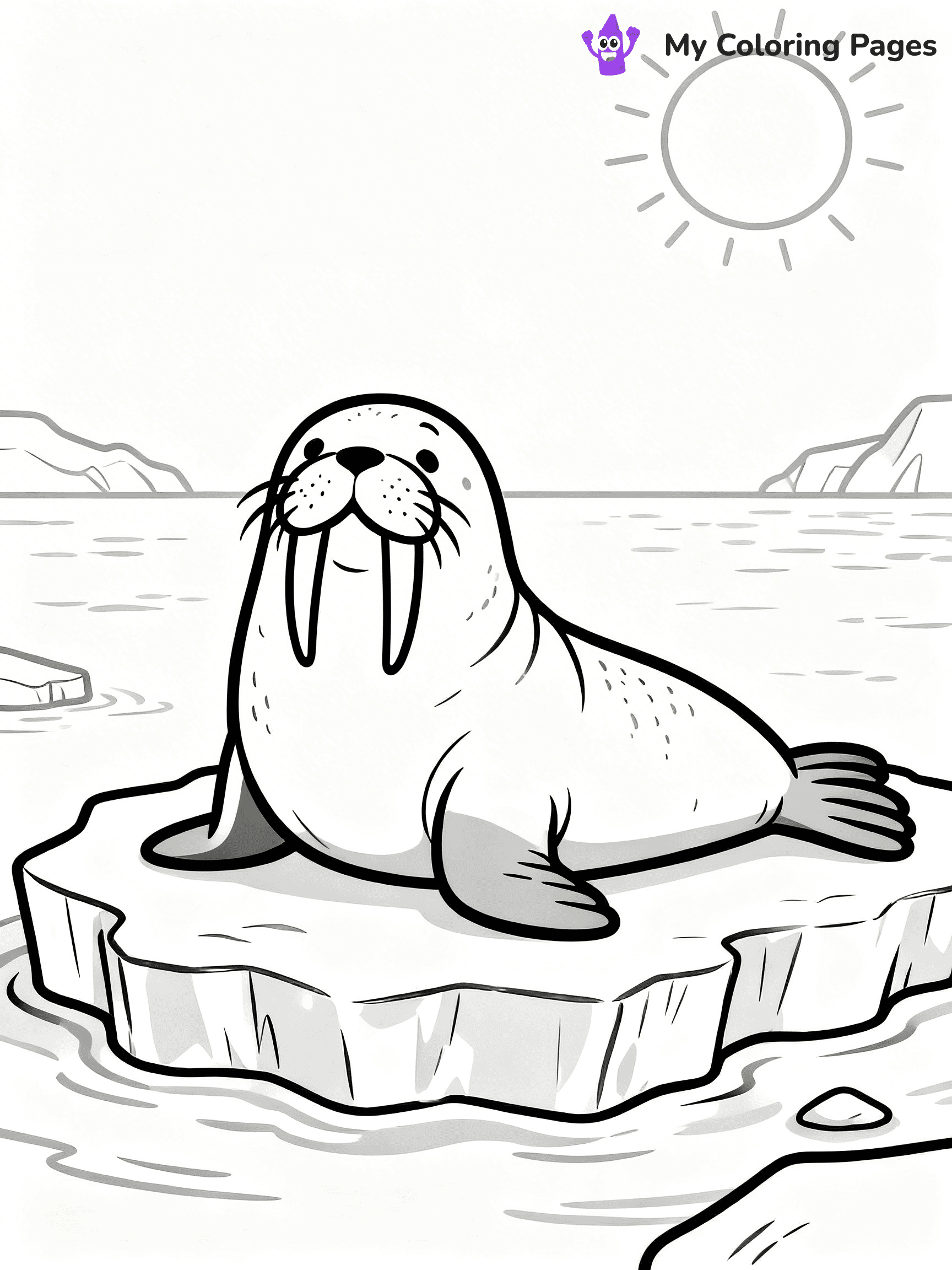 Walrus Coloring Pages - 15