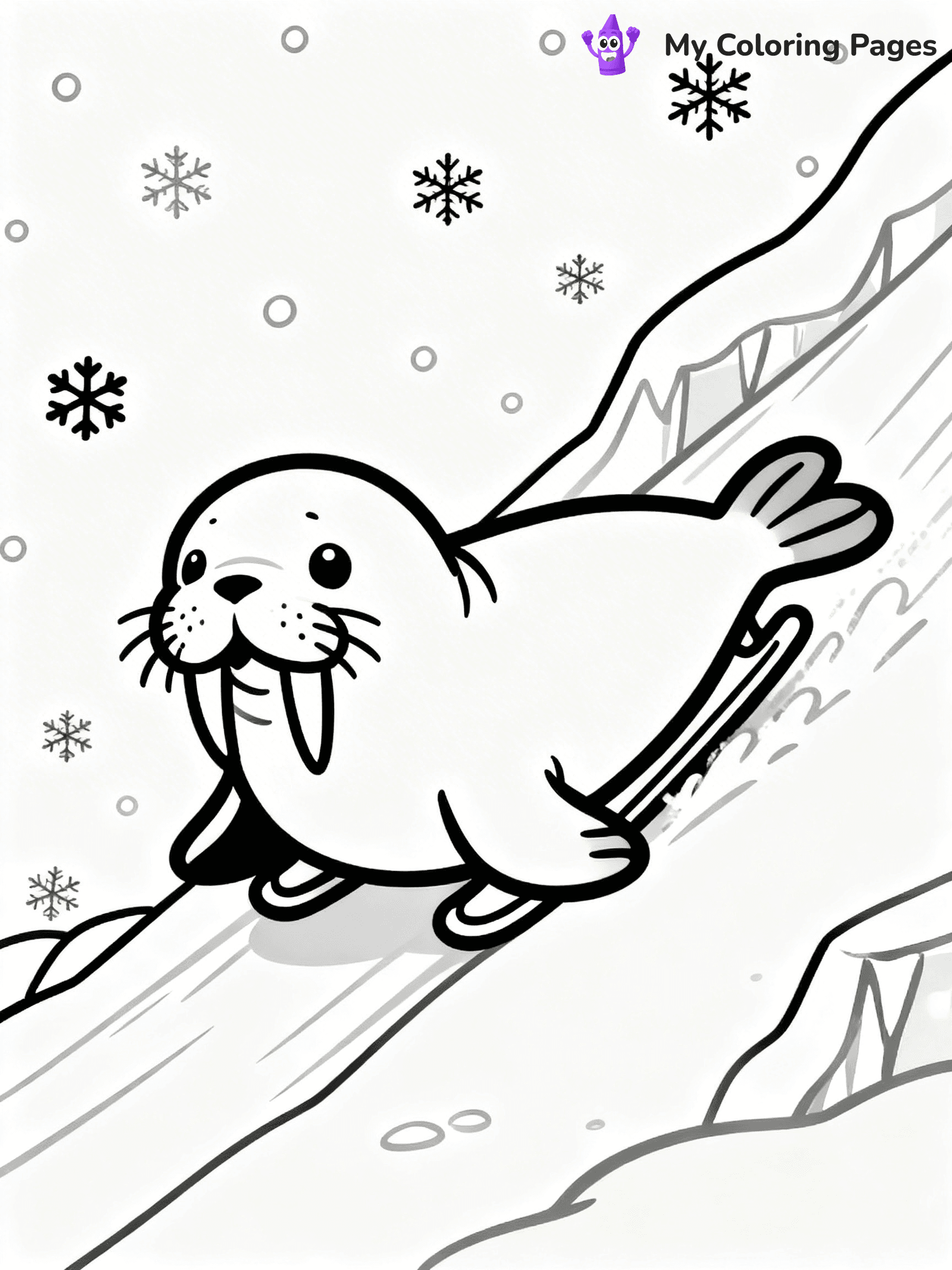 Walrus Coloring Pages - 8