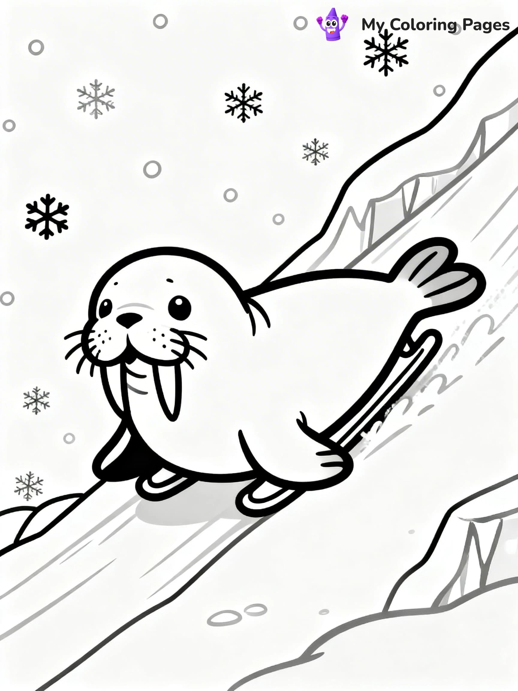 Walrus Coloring Pages - 8