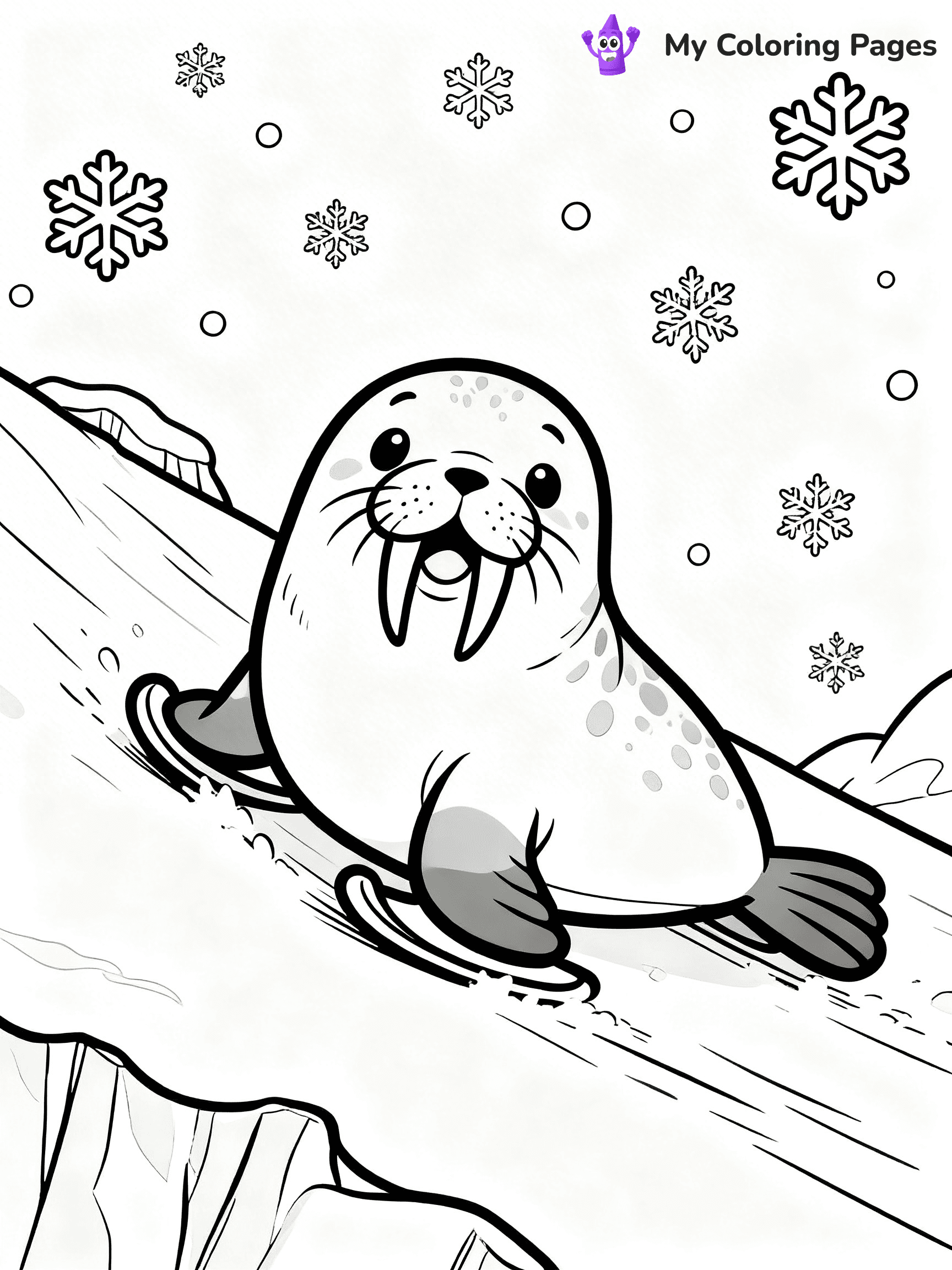 Walrus Coloring Pages - 6