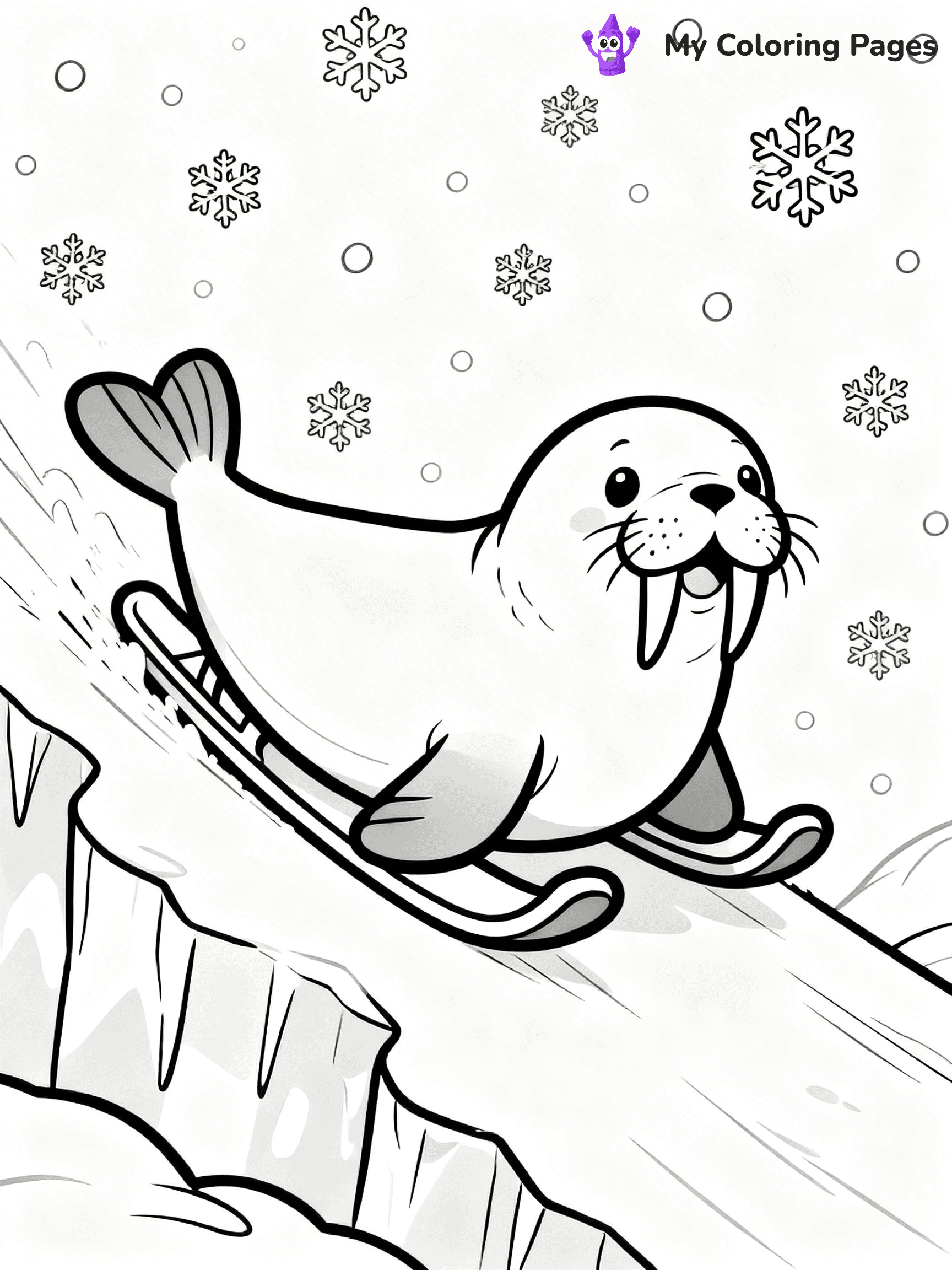 Walrus Coloring Pages - 5