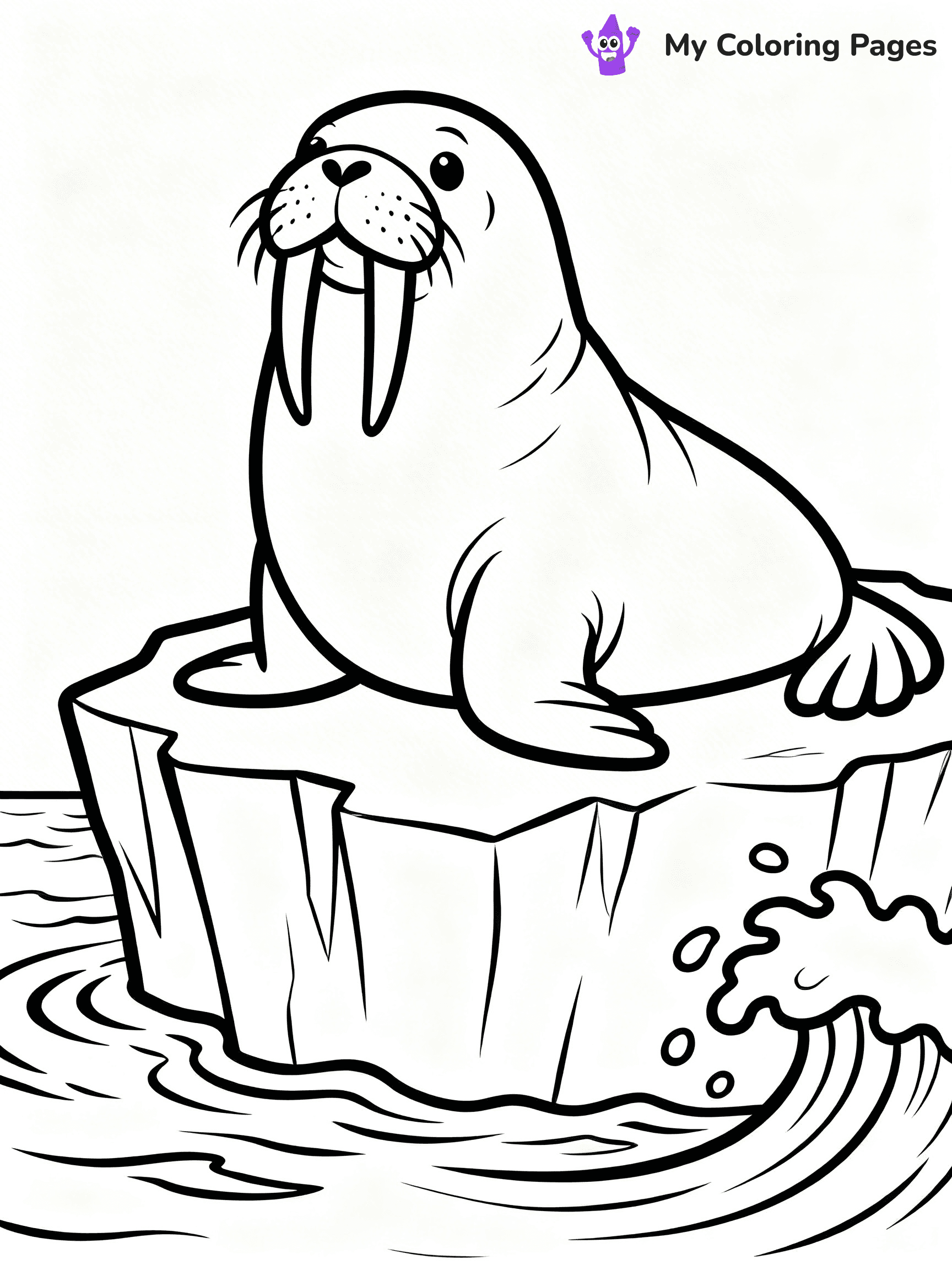Walrus Coloring Pages - 1