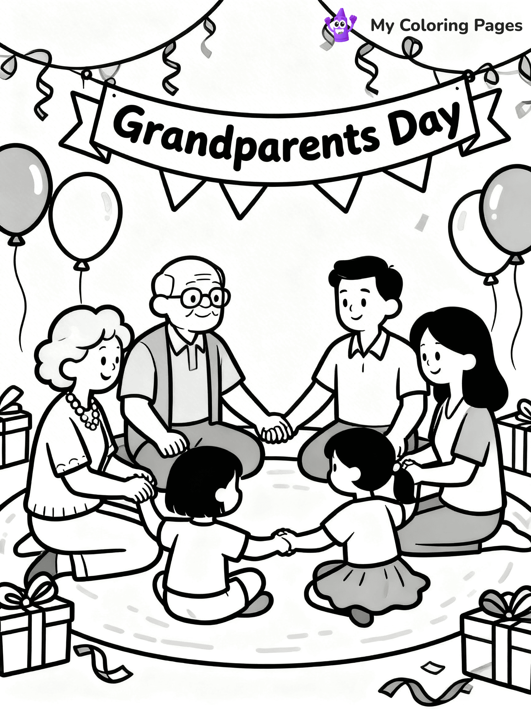 Grandparents Day Coloring Pages - 24