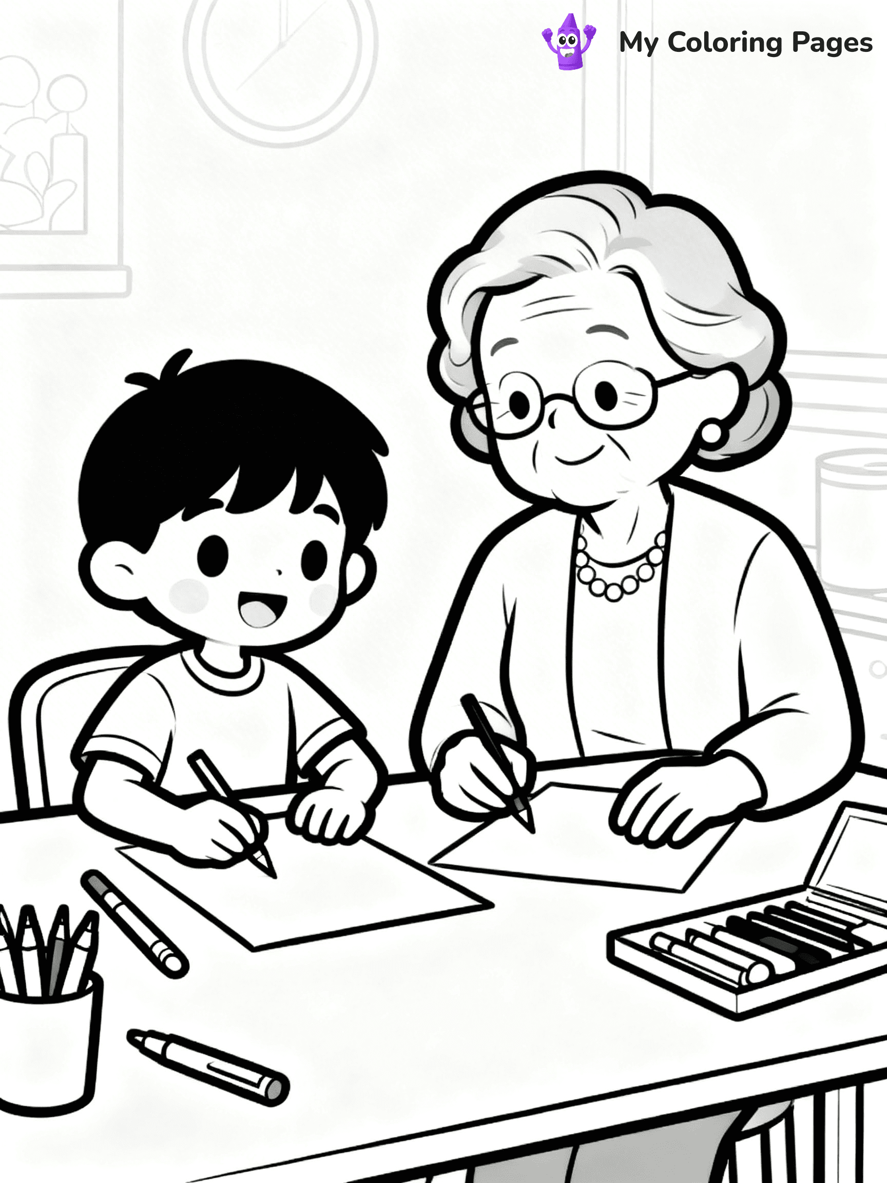 Grandparents Day Coloring Pages - 23