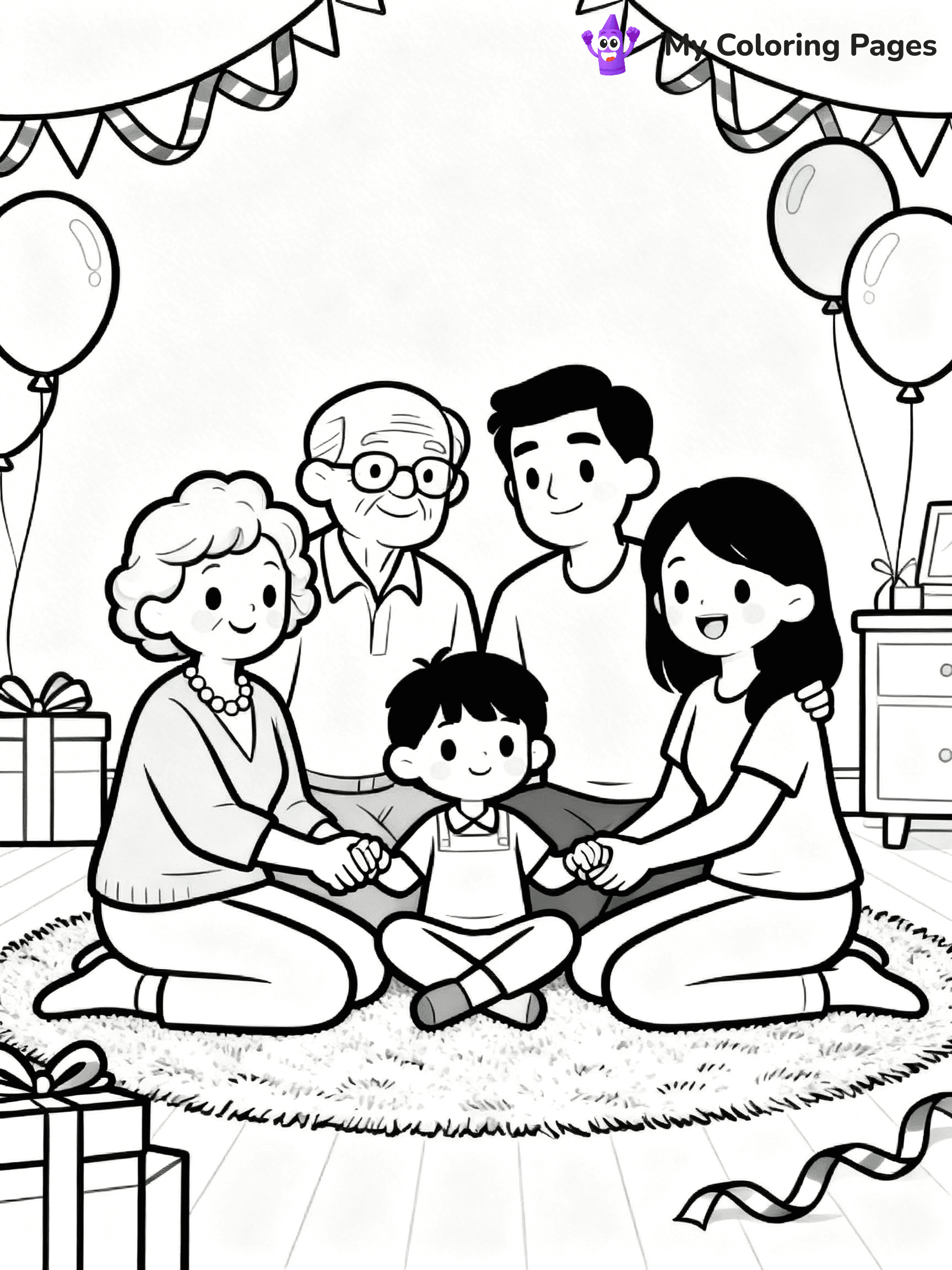 Grandparents Day Coloring Pages - 11
