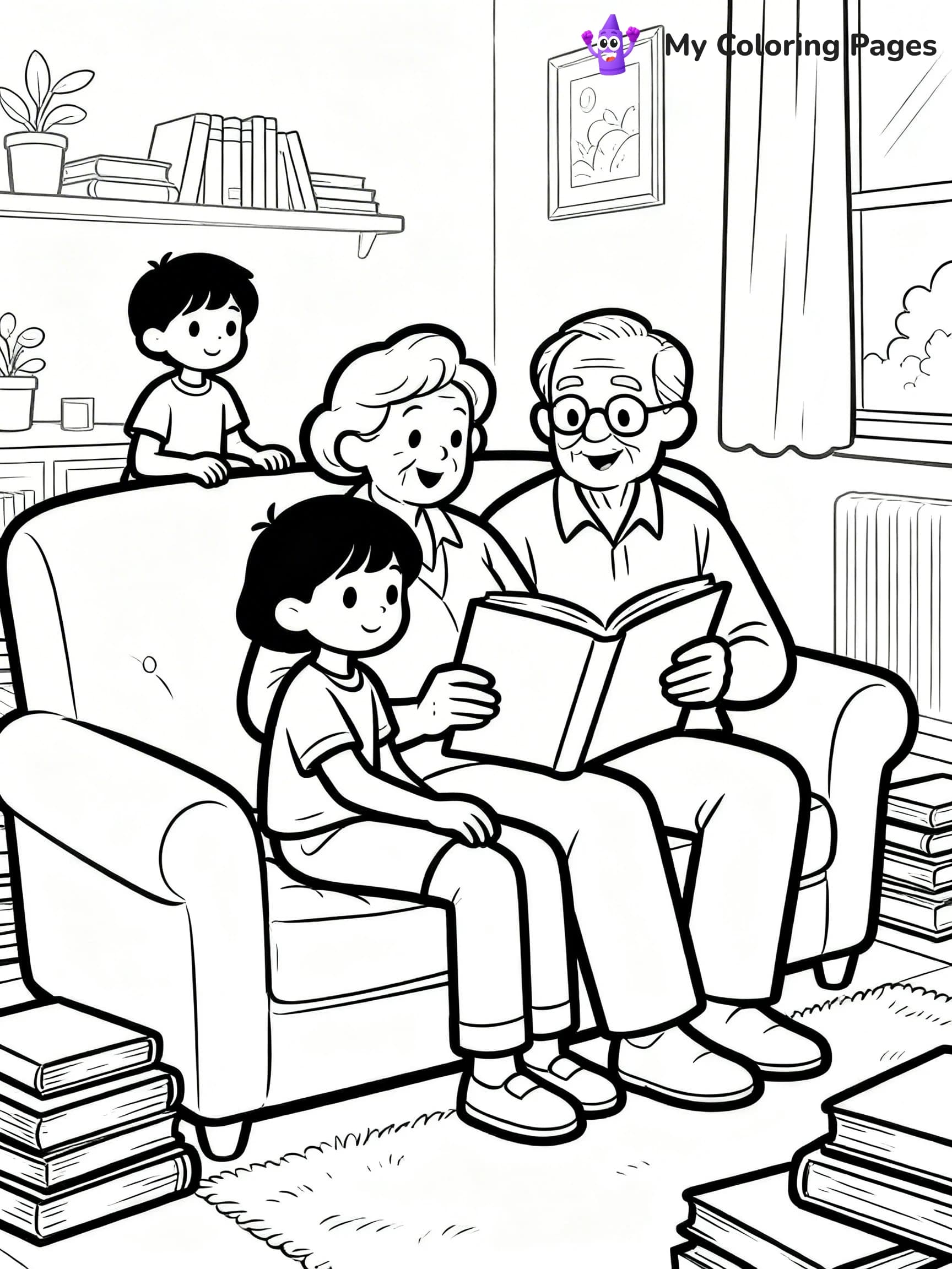 Grandparents Day Coloring Pages - 5