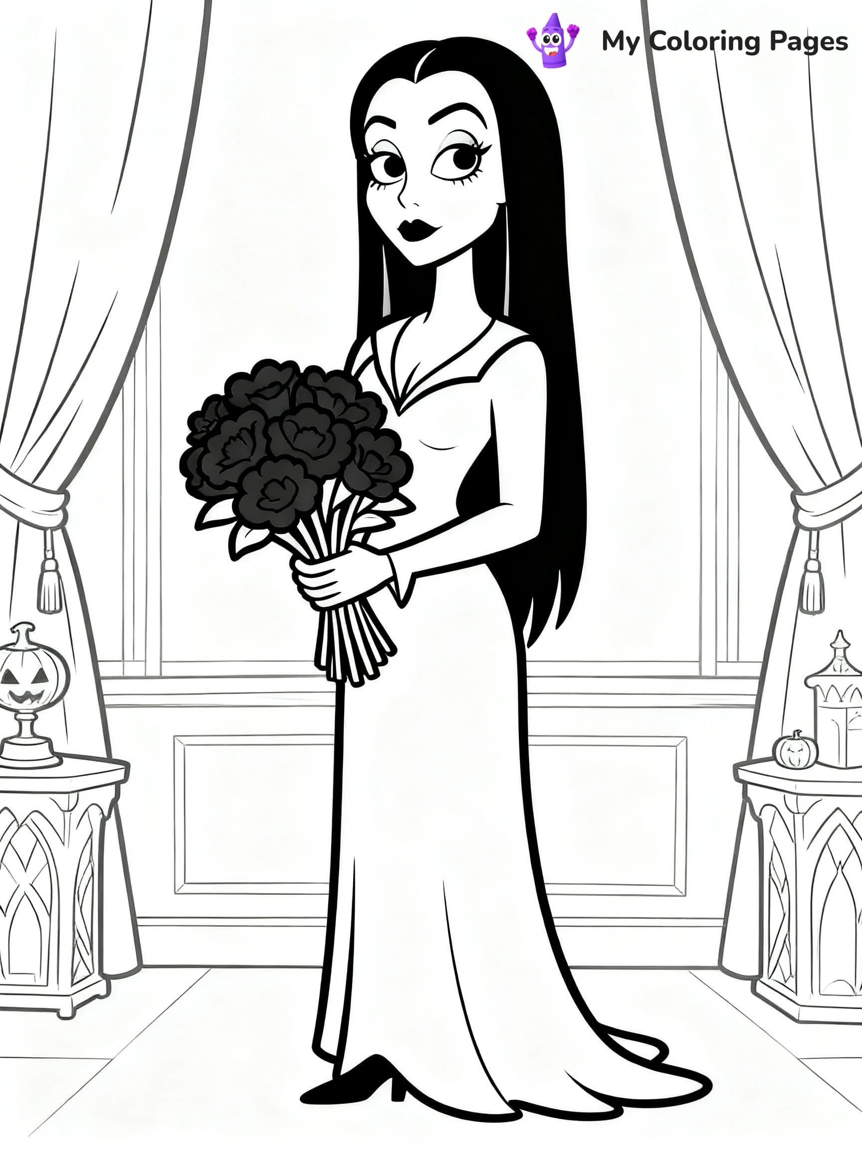 Wednesday Addams Coloring Pages - 24