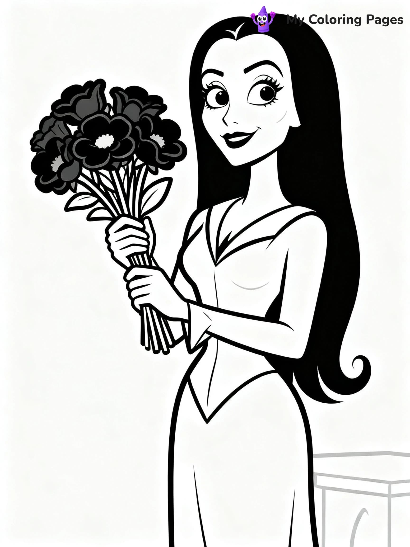 Wednesday Addams Coloring Pages - 23