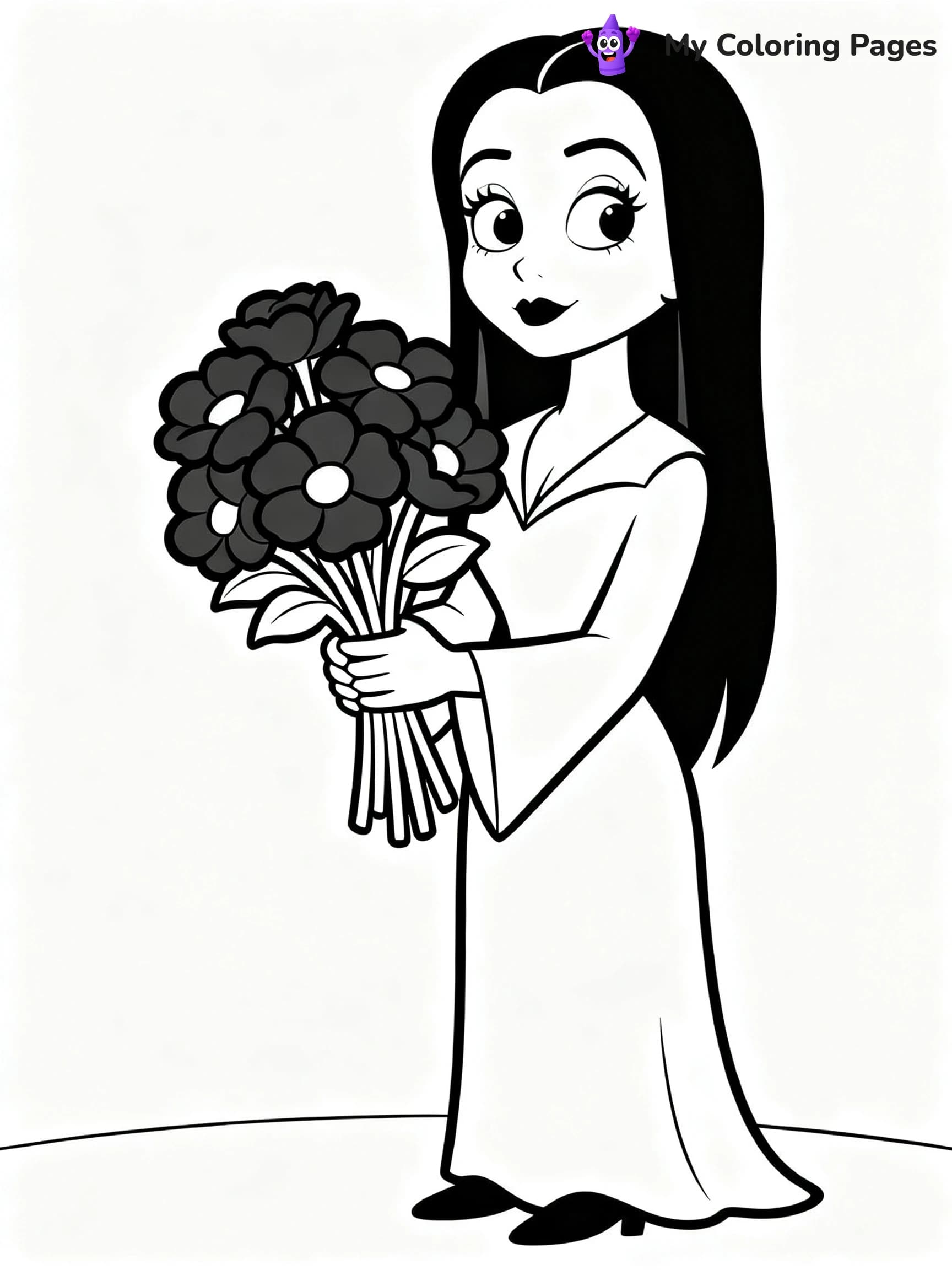 Wednesday Addams Coloring Pages - 21