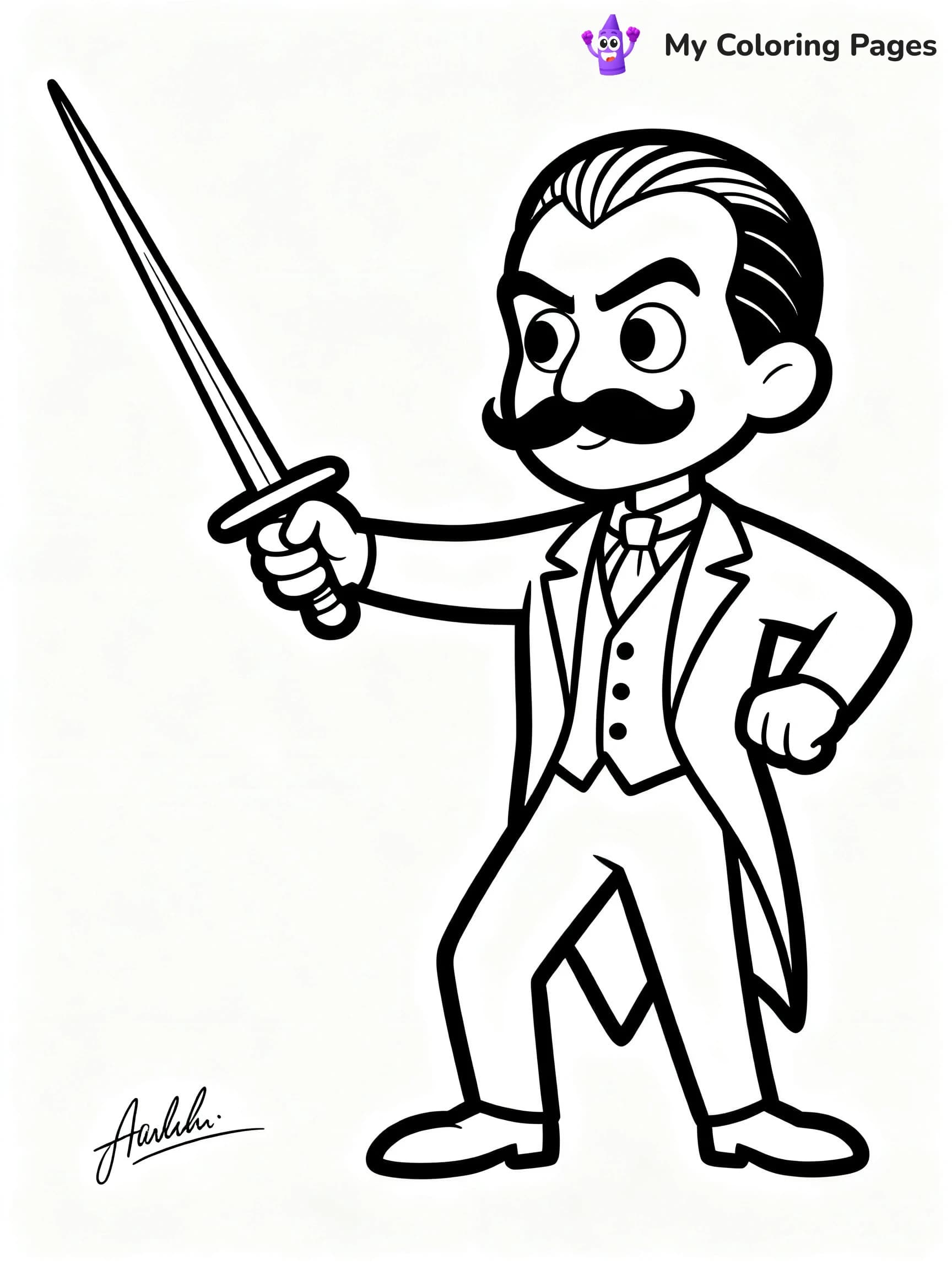 Wednesday Addams Coloring Pages - 20
