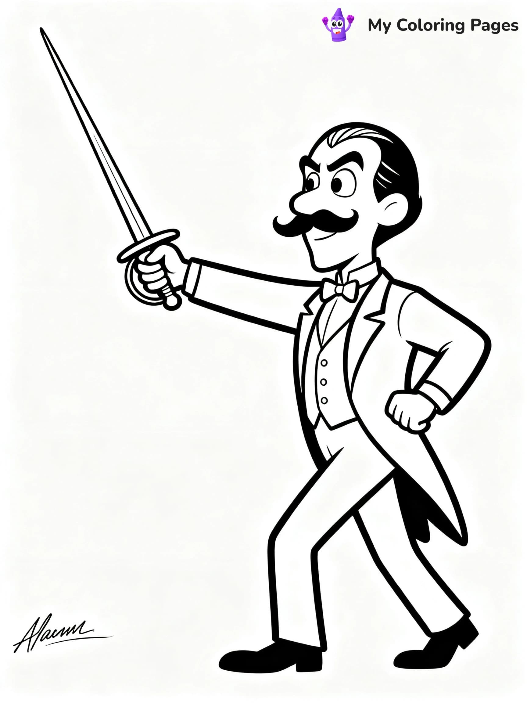 Wednesday Addams Coloring Pages - 16