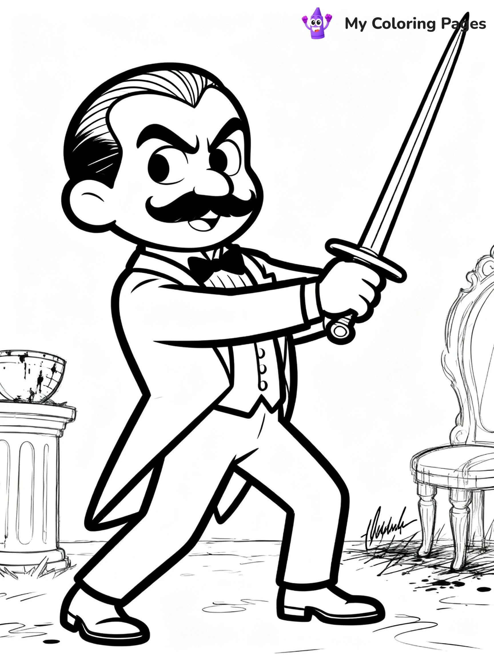 Wednesday Addams Coloring Pages - 14