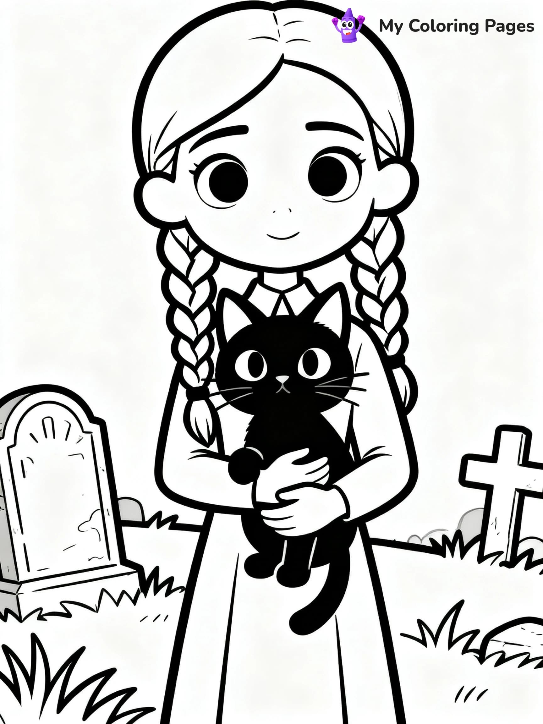 Wednesday Addams Coloring Pages - 12