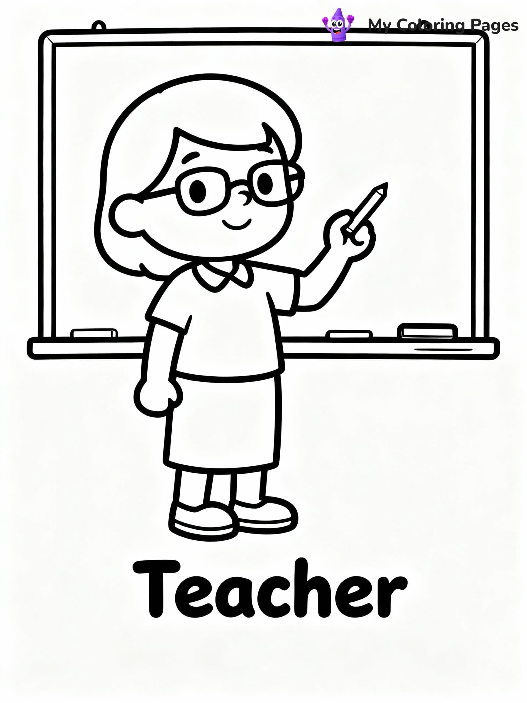 Community Helper Coloring Pages - 17