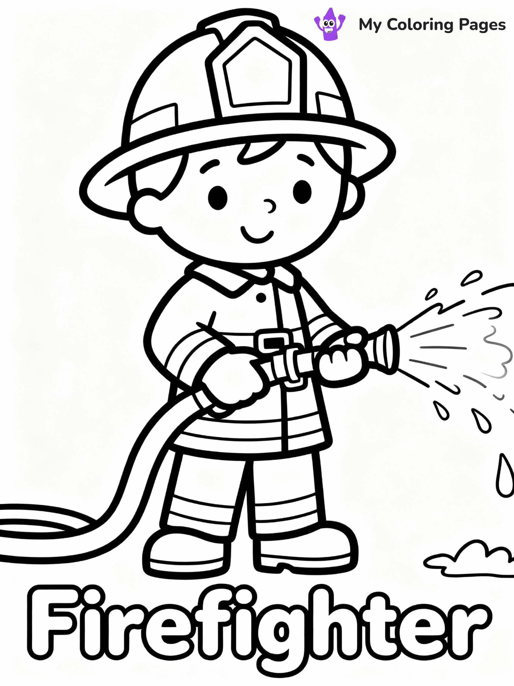 Community Helper Coloring Pages - 12