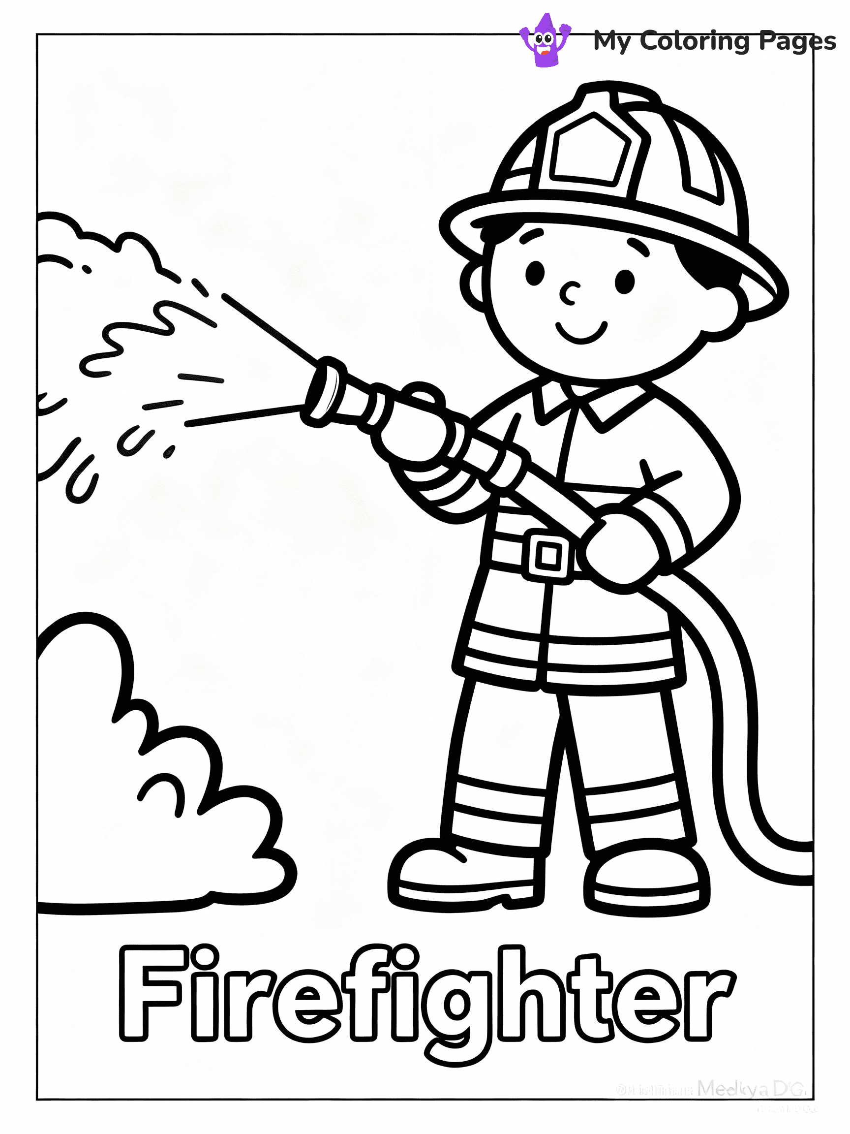 Community Helper Coloring Pages - 11