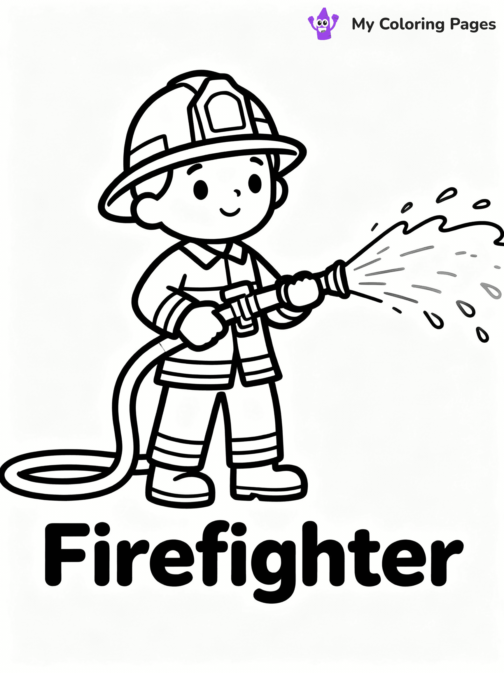 Community Helper Coloring Pages - 8
