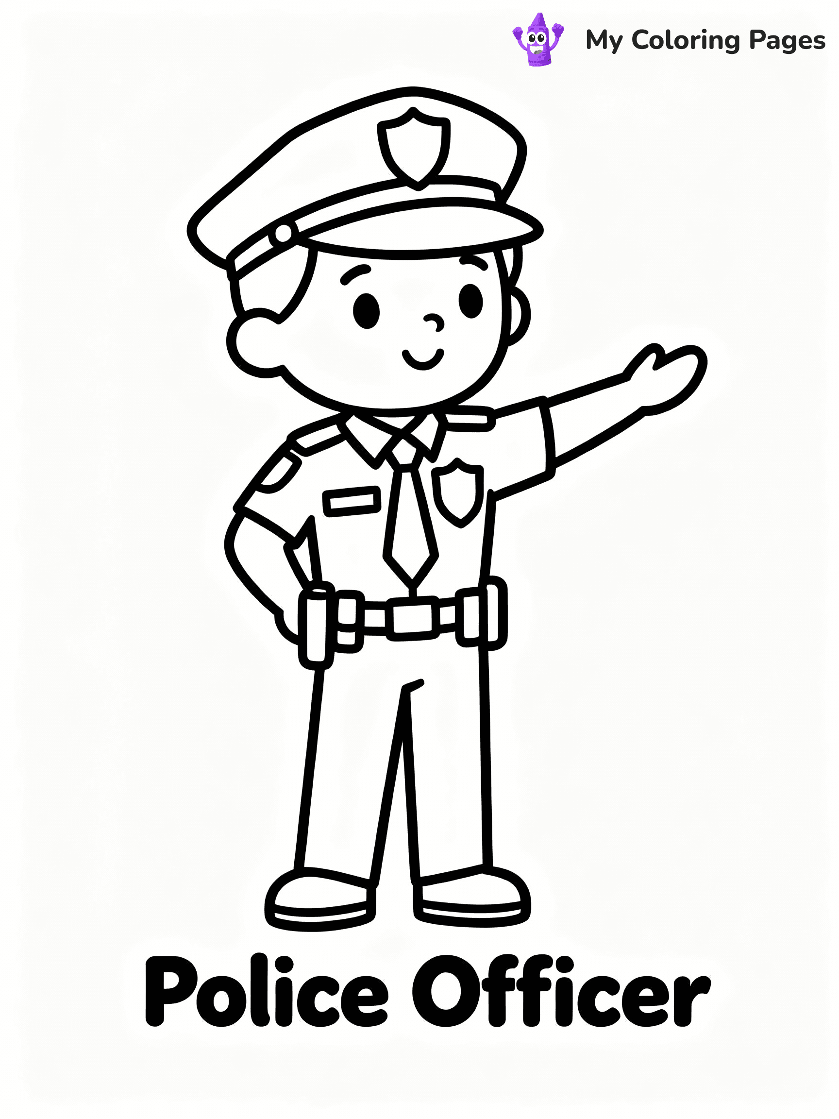 Community Helper Coloring Pages - 6