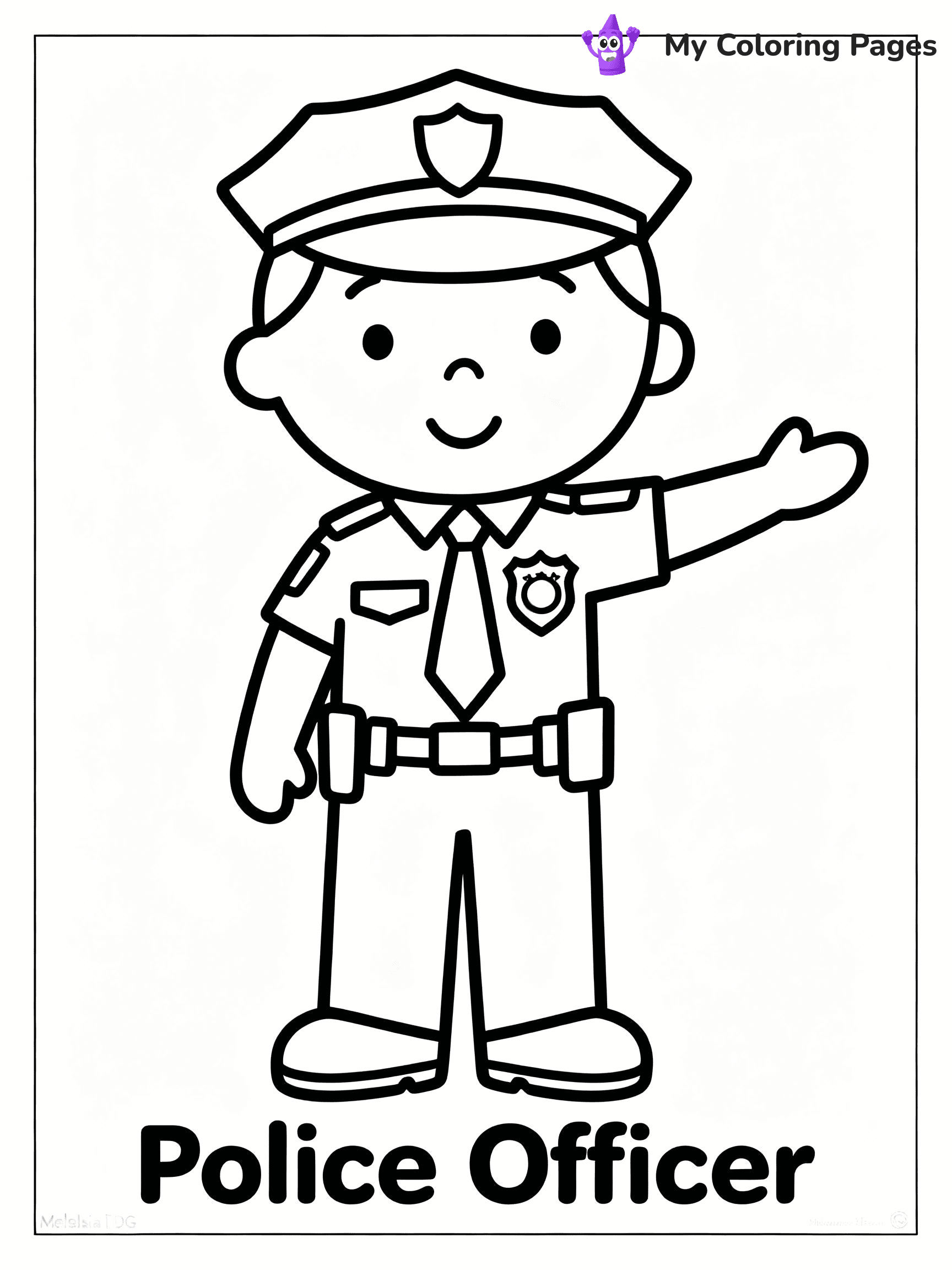 Community Helper Coloring Pages - 4