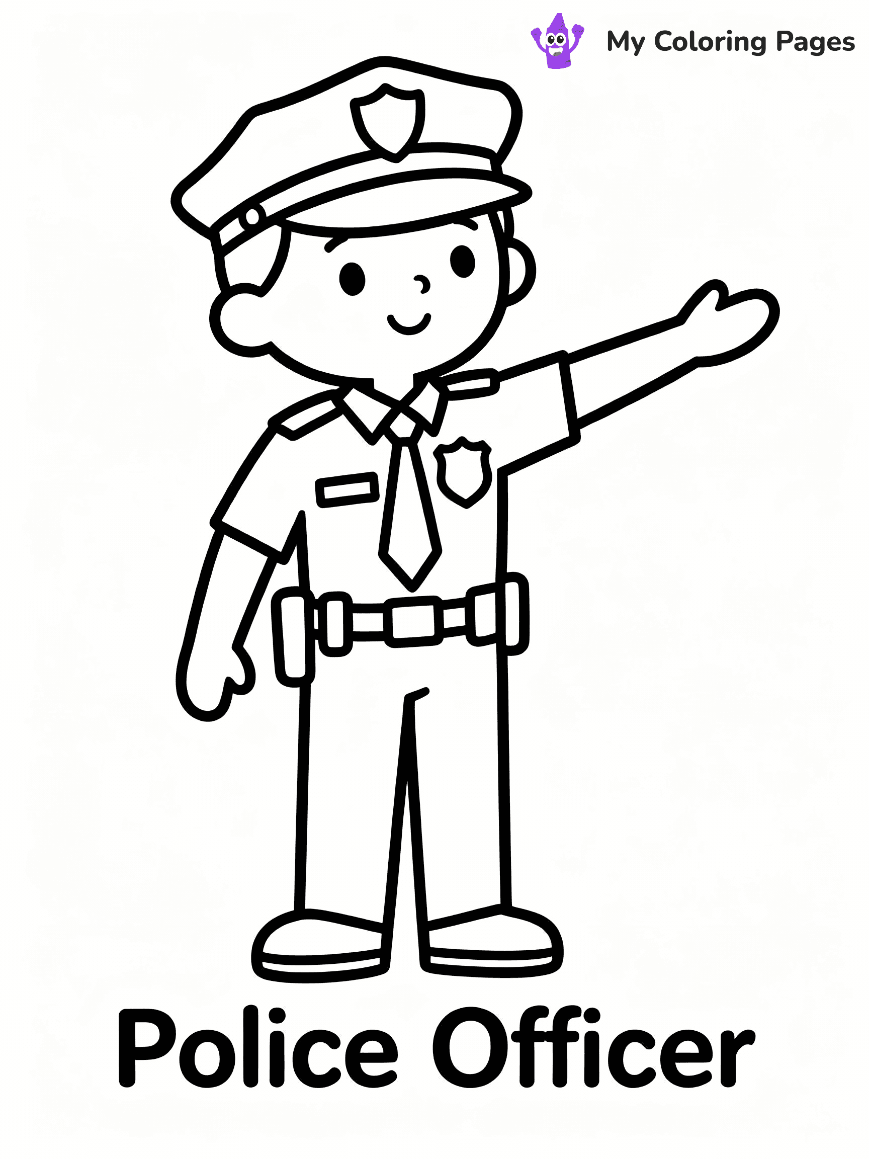 Community Helper Coloring Pages - 3
