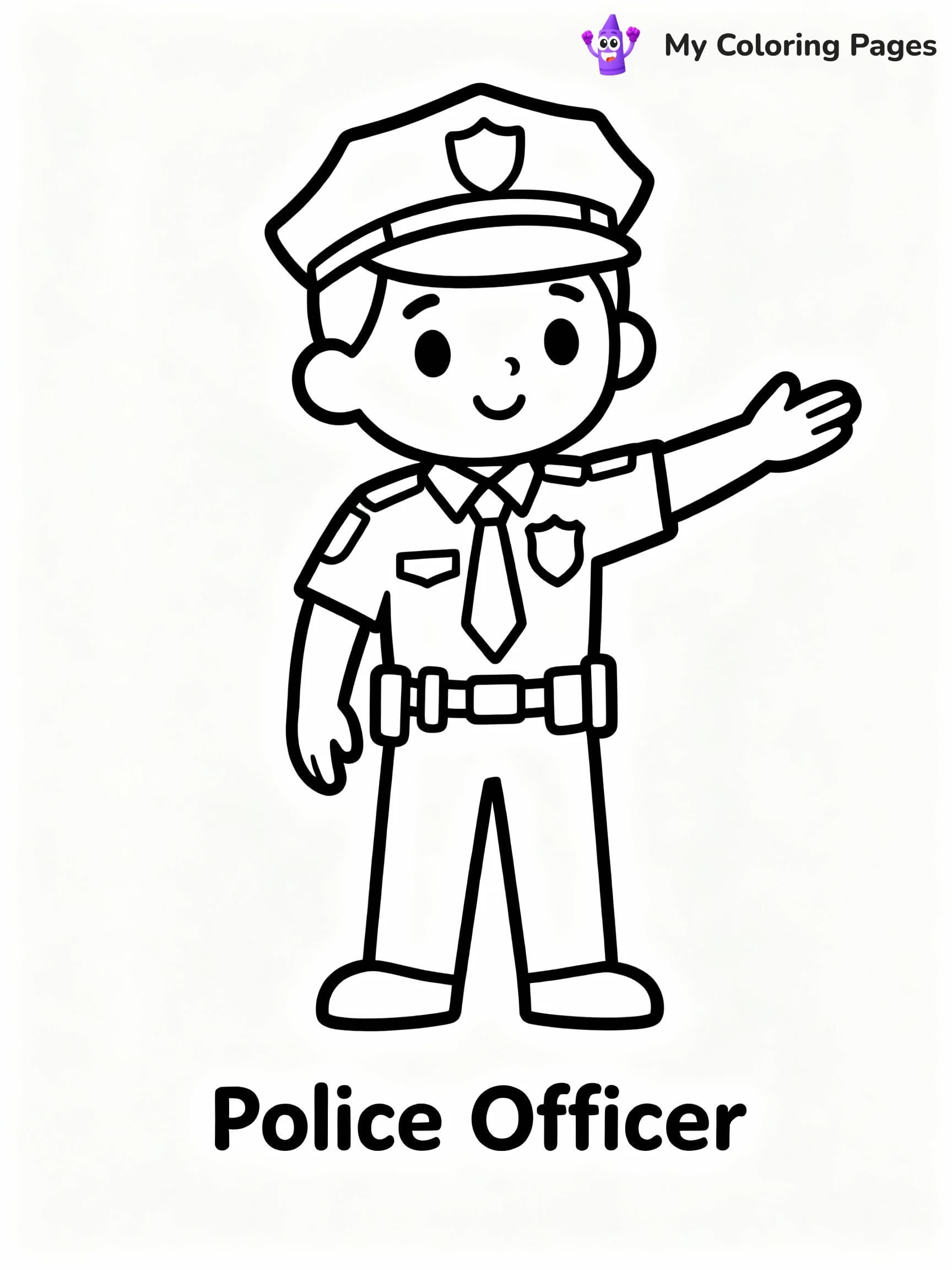 Community Helper Coloring Pages - 2