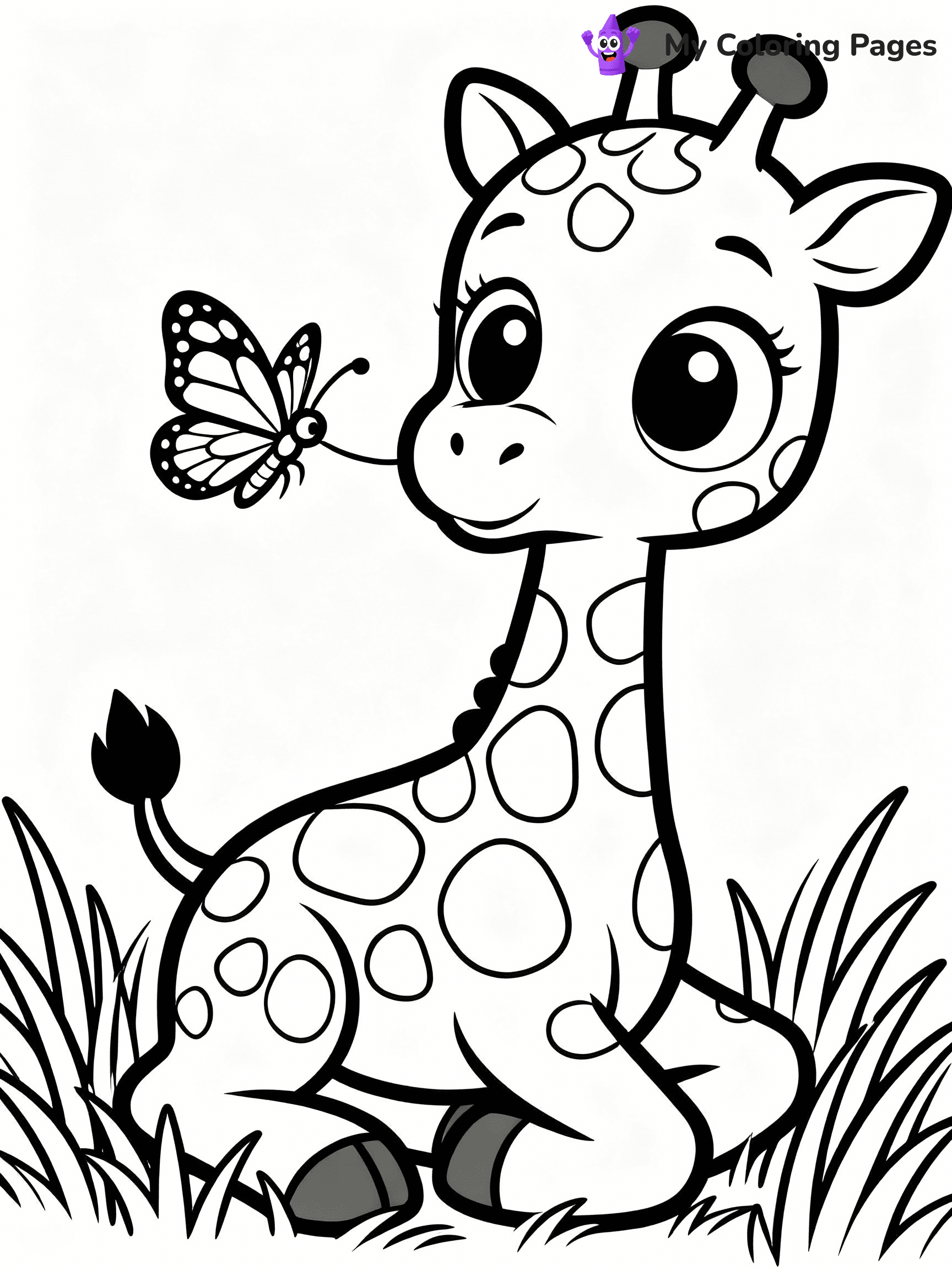 Giraffe Coloring Pages - 42