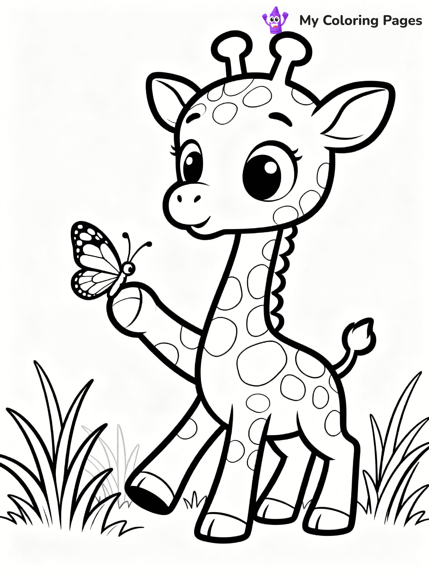 Giraffe Coloring Pages - 41