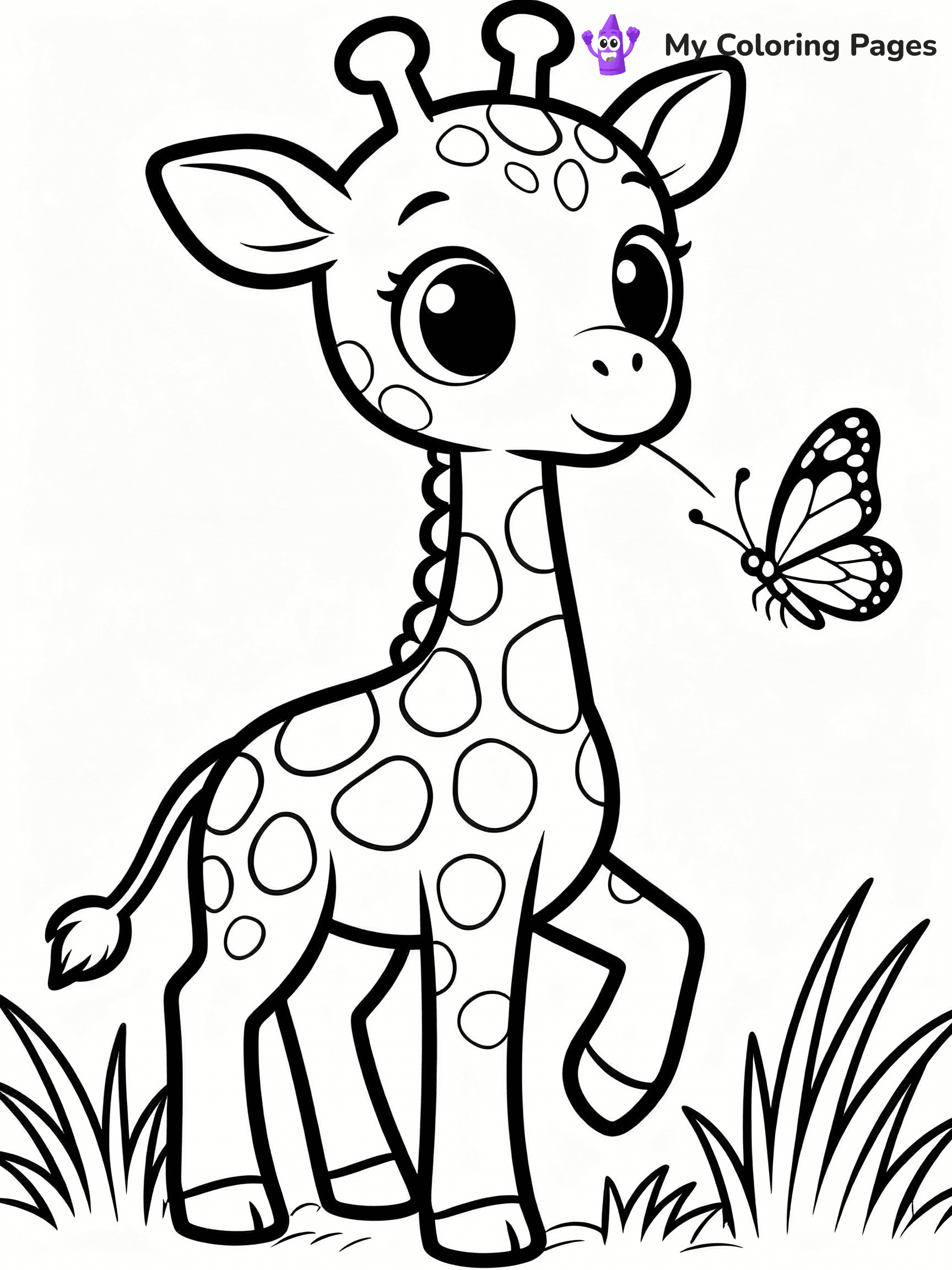 Giraffe Coloring Pages - 40