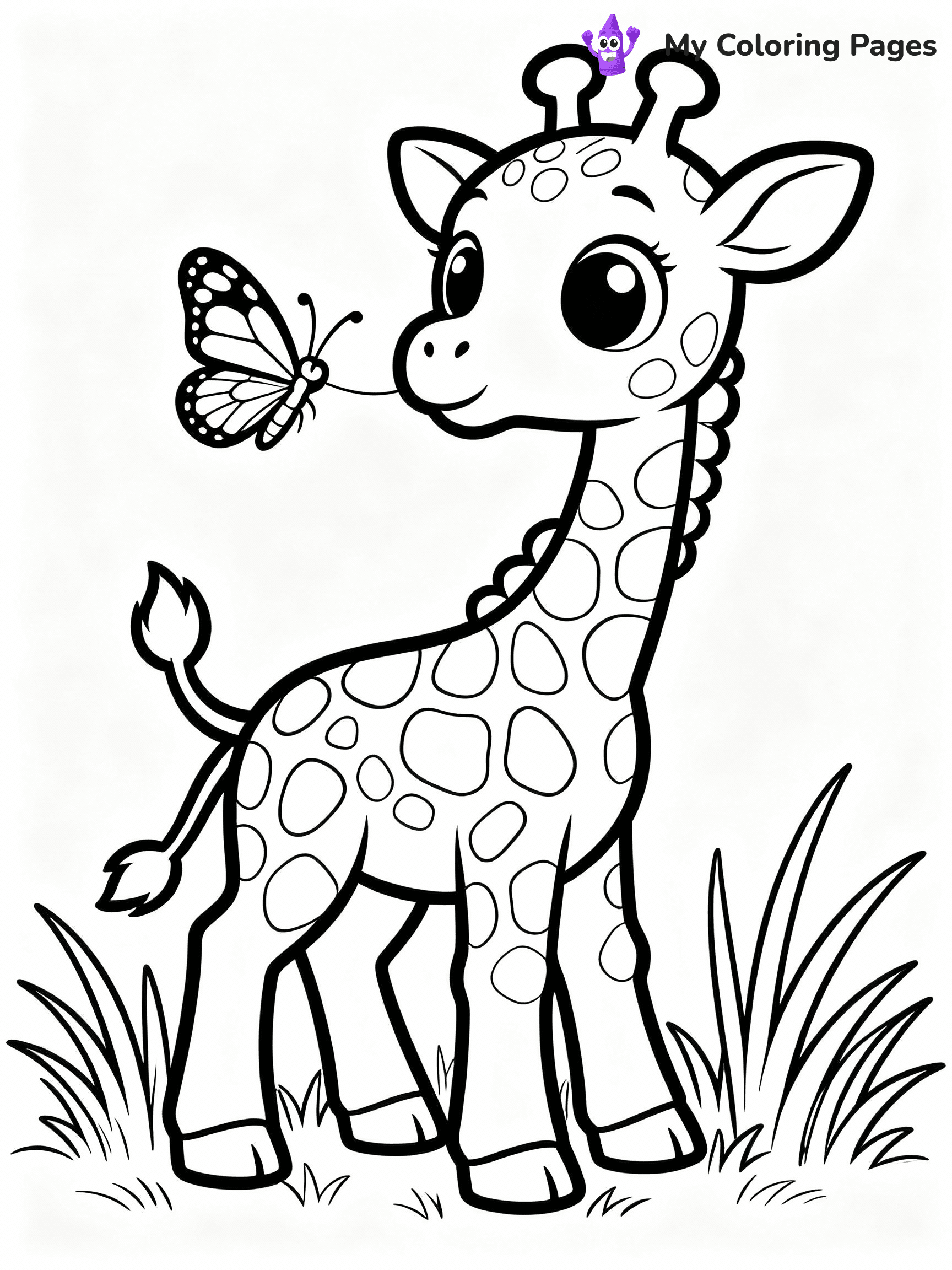 Giraffe Coloring Pages - 39
