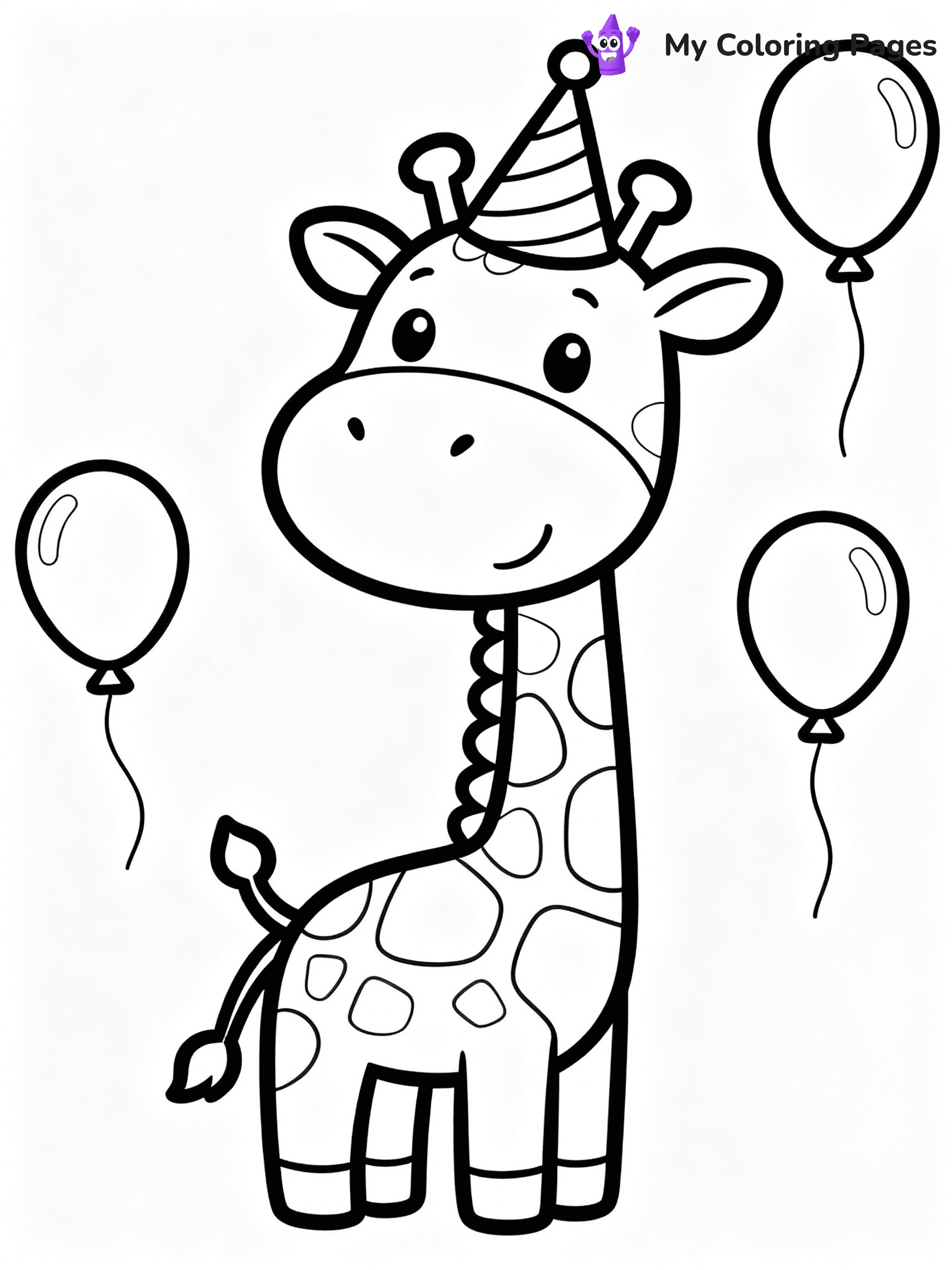 Giraffe Coloring Pages - 30