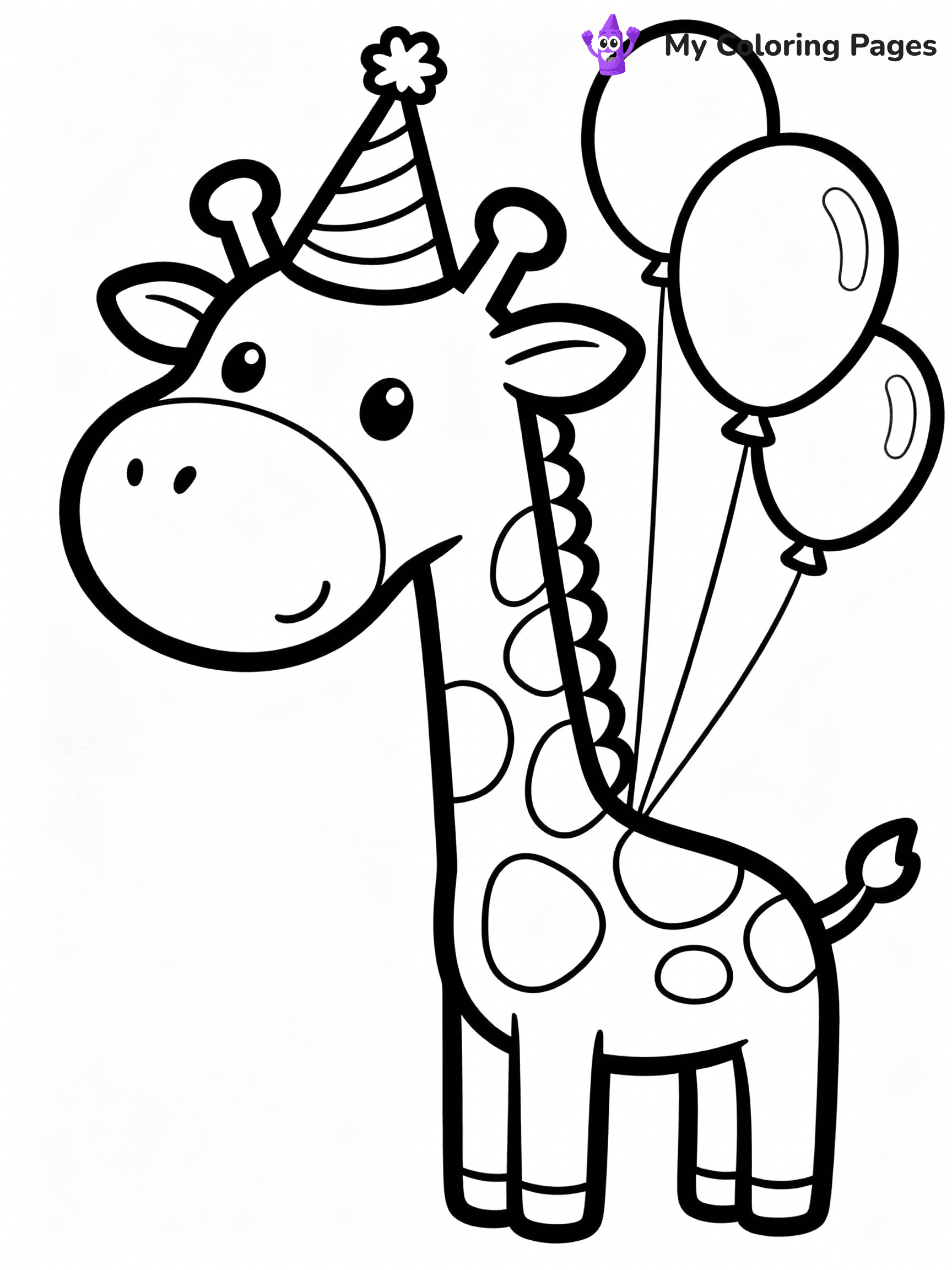 Giraffe Coloring Pages - 29
