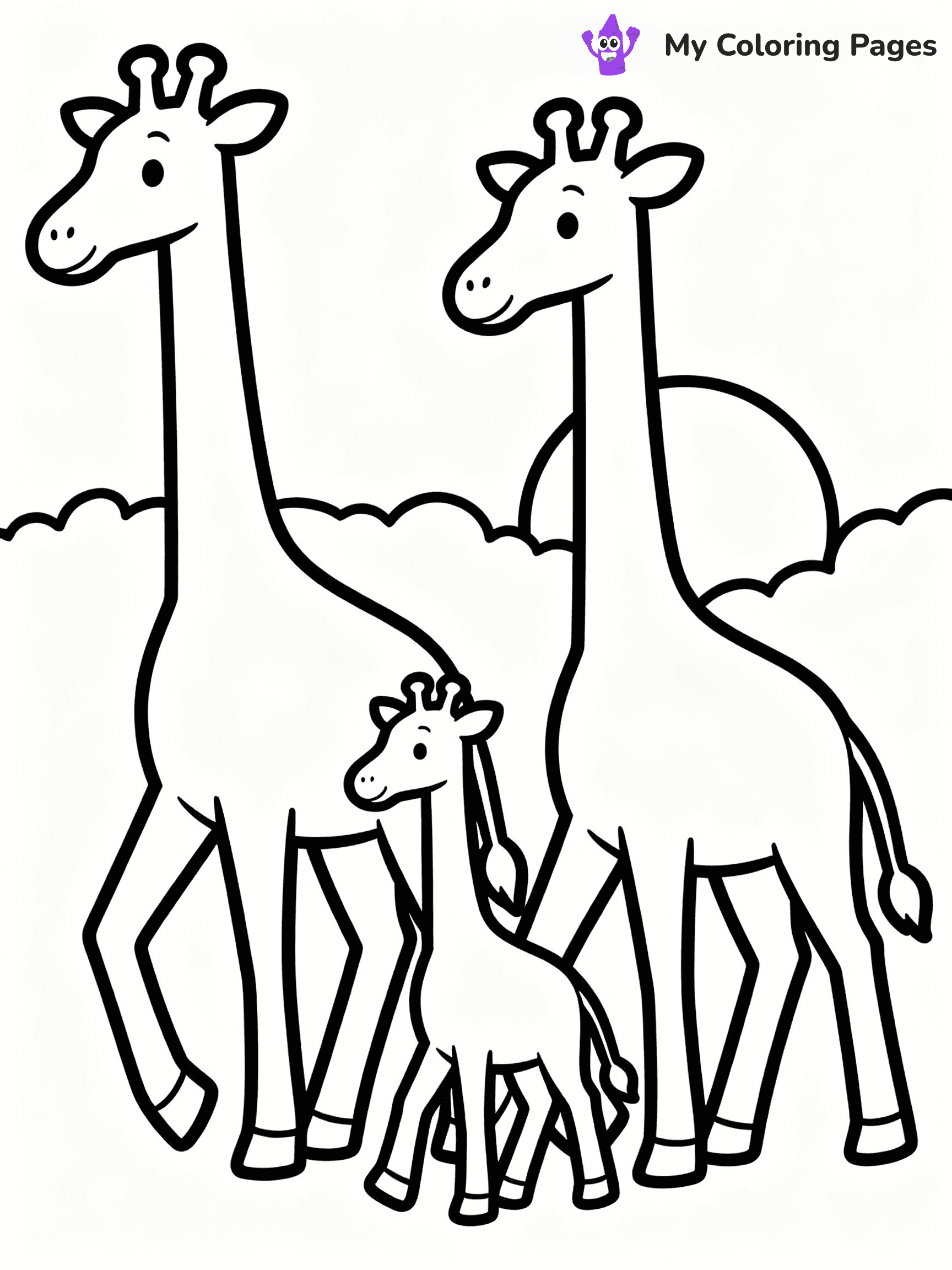 Giraffe Coloring Pages - 15