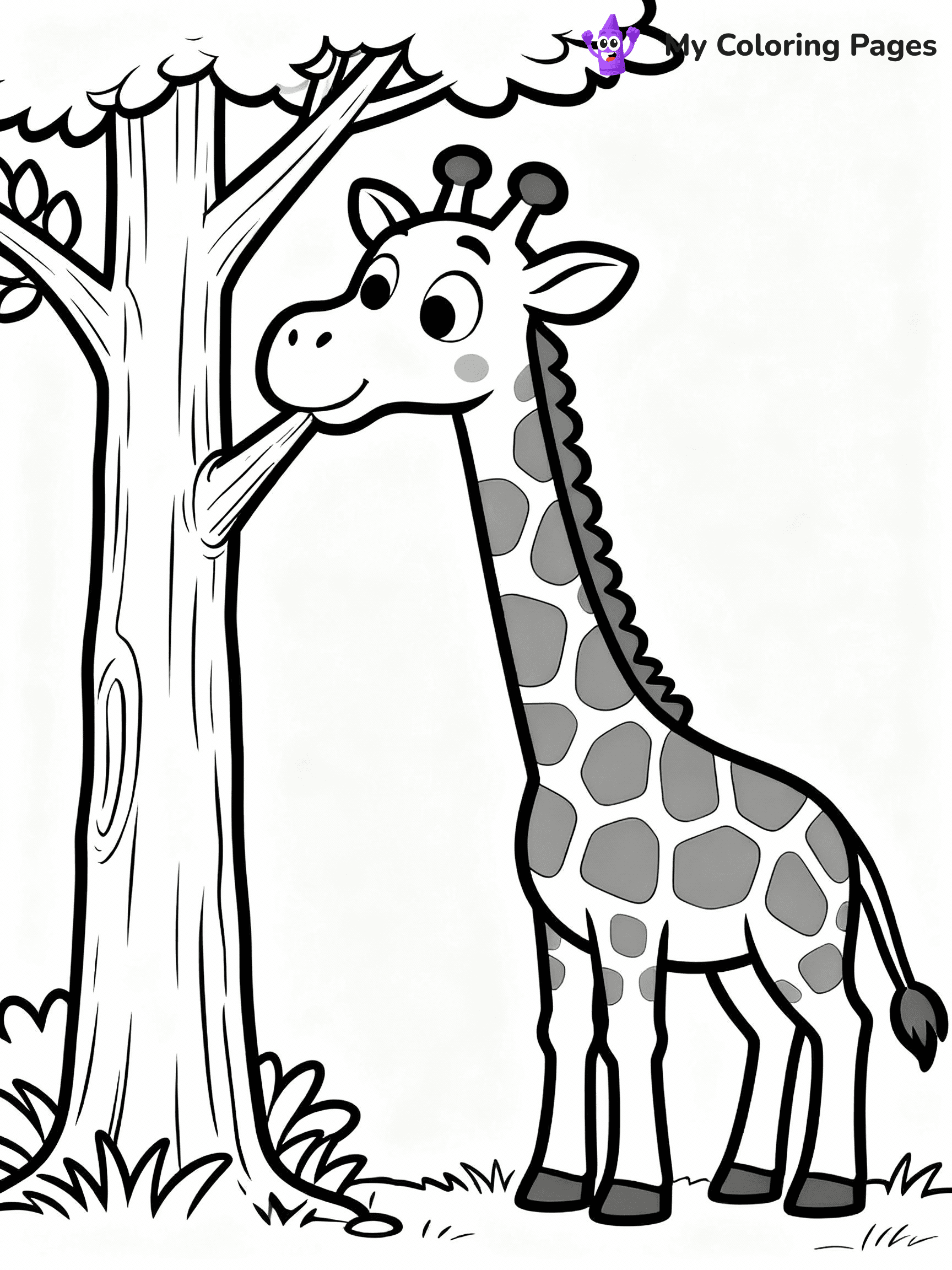 Giraffe Coloring Pages - 10