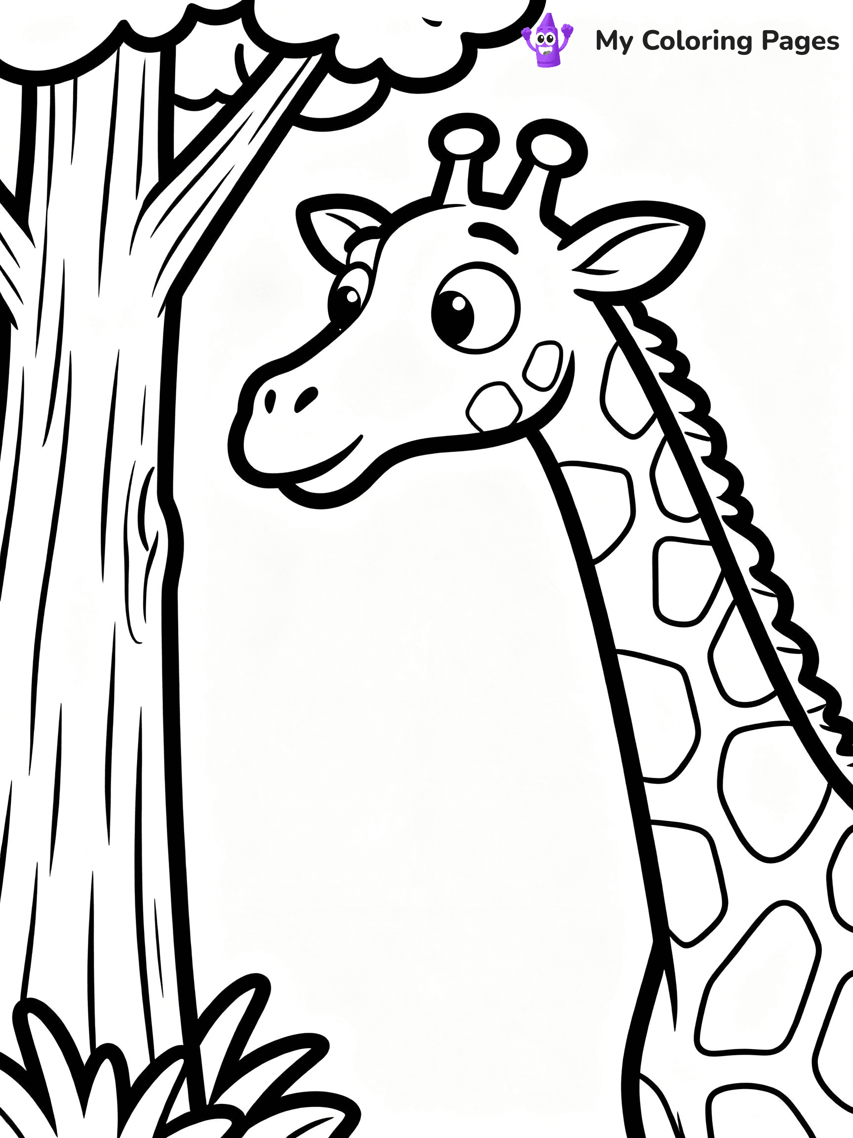 Giraffe Coloring Pages - 8