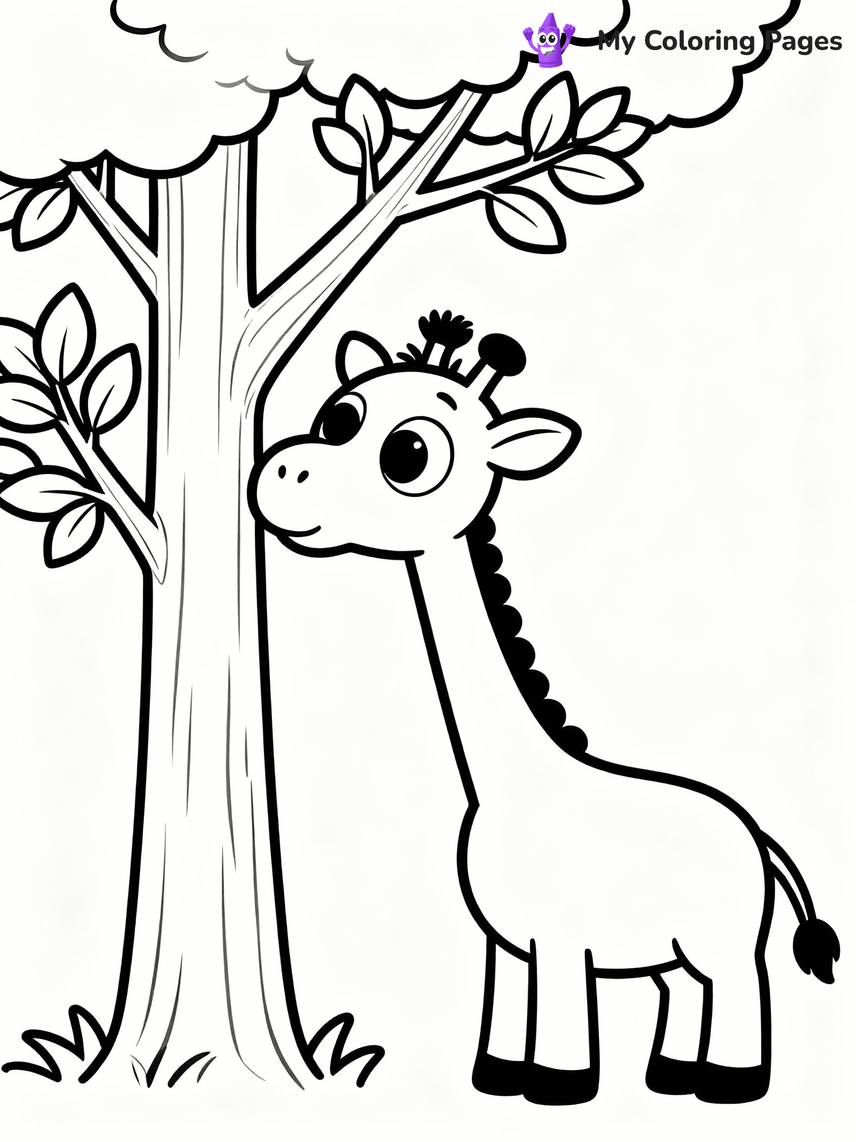 Giraffe Coloring Pages - 7