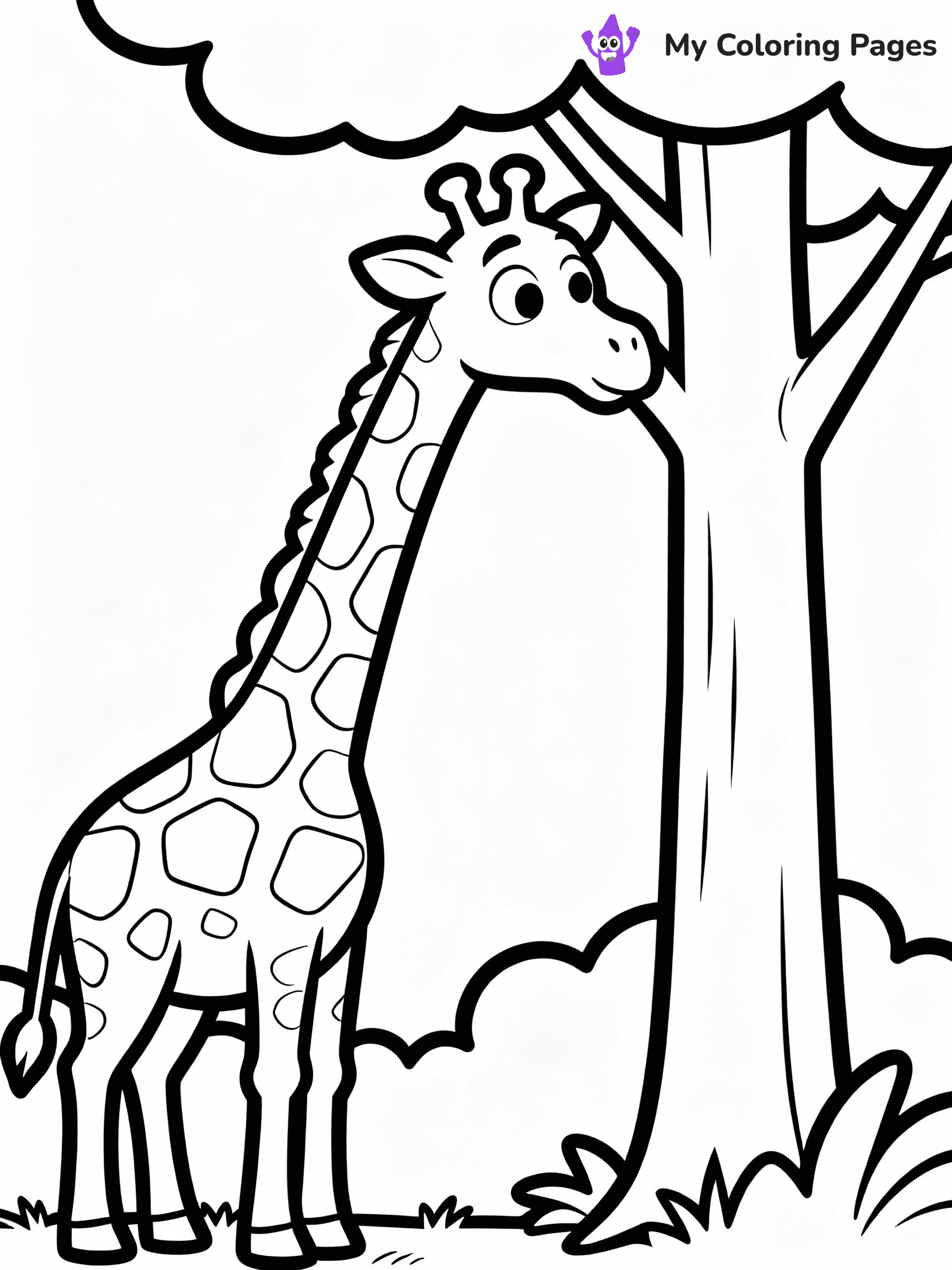Giraffe Coloring Pages - 6