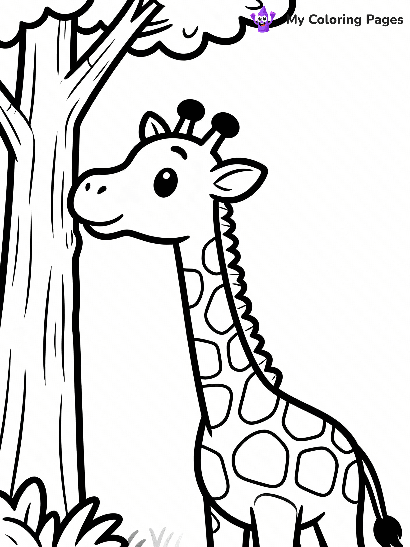 Giraffe Coloring Pages - 5