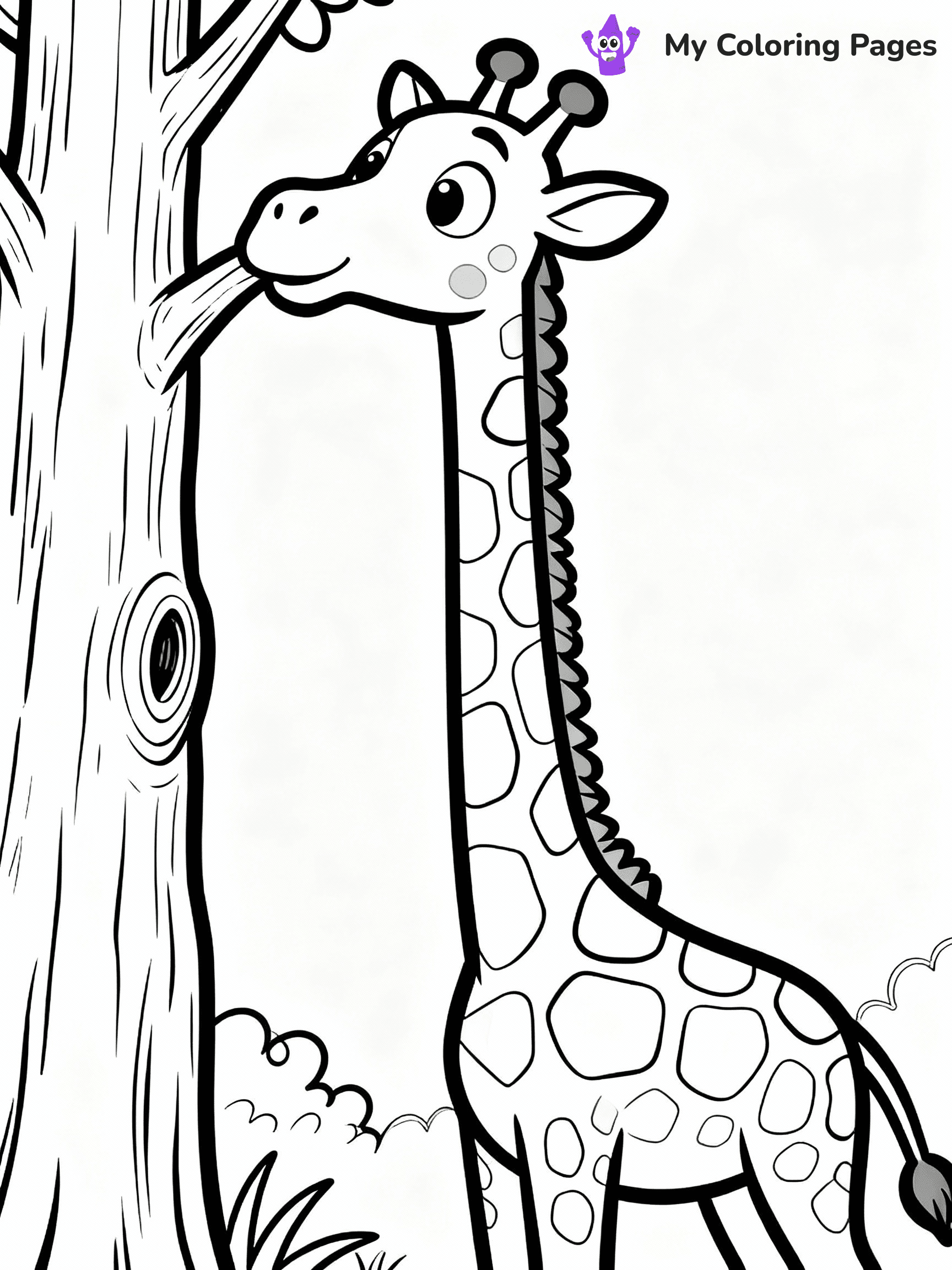 Giraffe Coloring Pages - 2