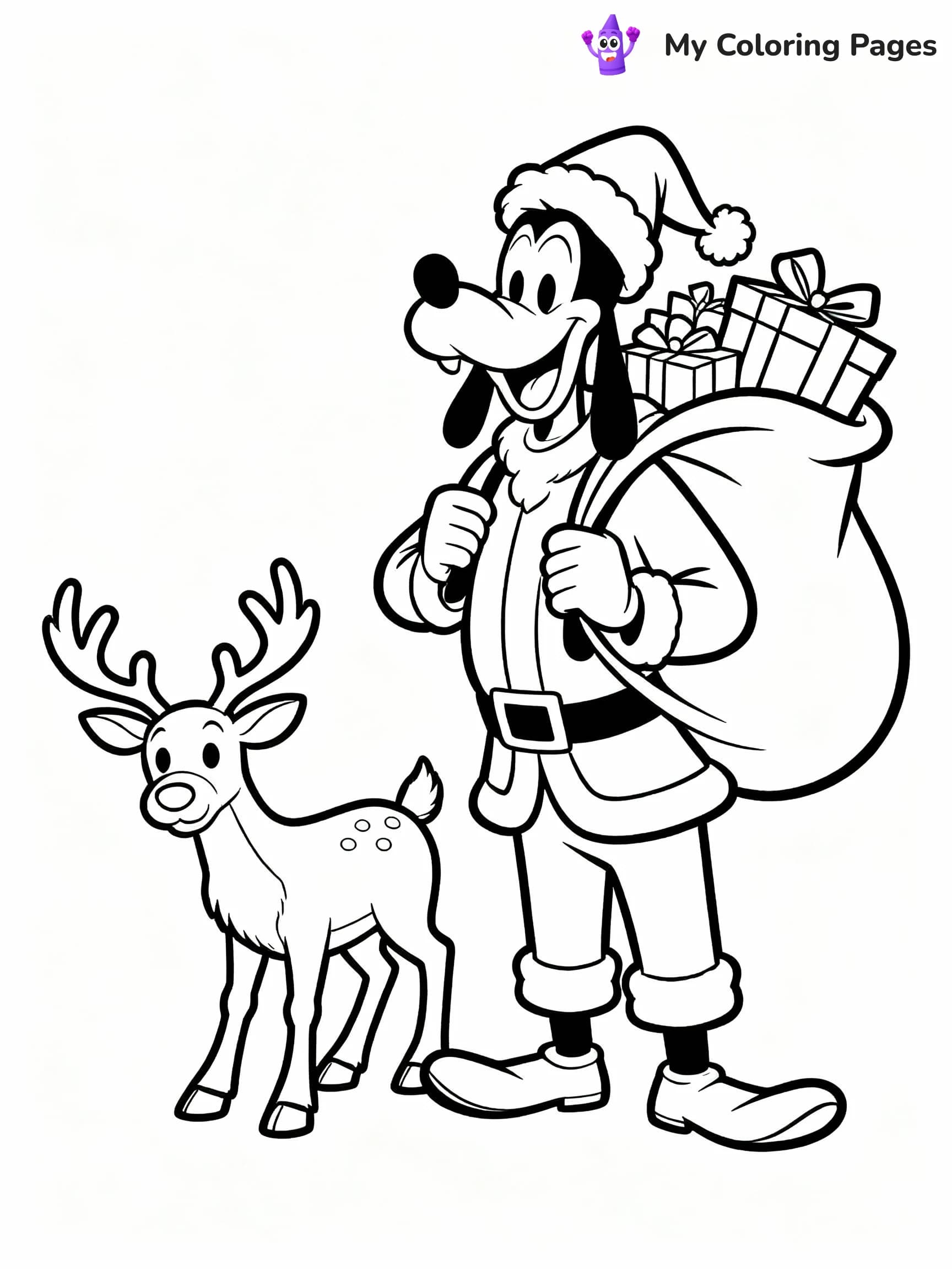 Disney Christmas Coloring Pages - 24