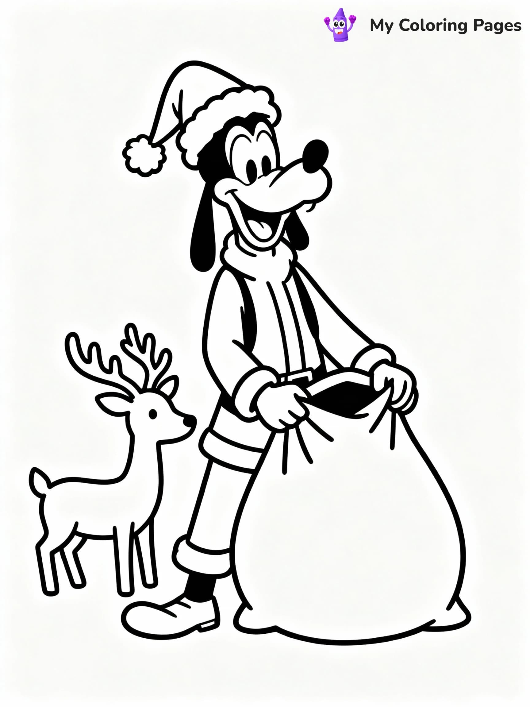 Disney Christmas Coloring Pages - 20
