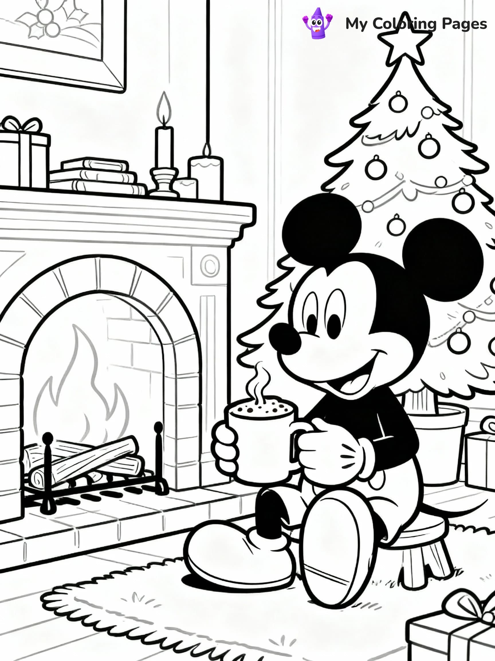 Disney Christmas Coloring Pages - 16