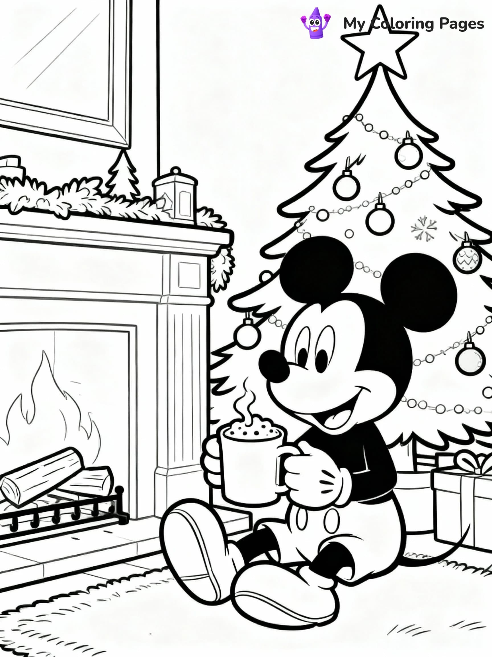 Disney Christmas Coloring Pages - 15