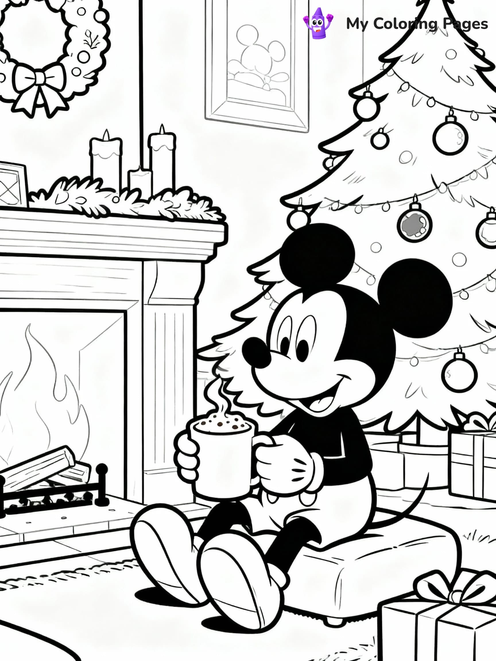 Disney Christmas Coloring Pages - 14