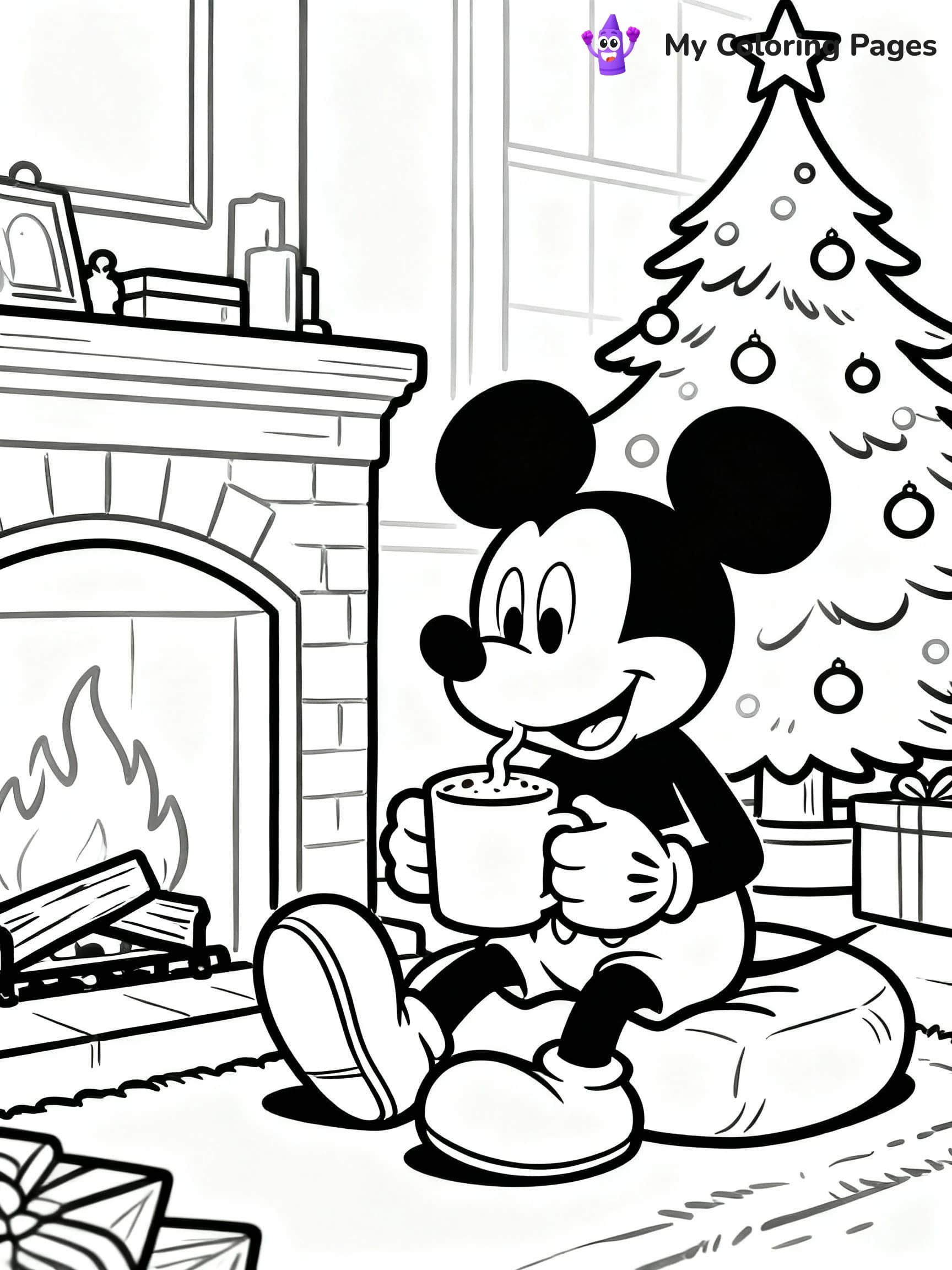 Disney Christmas Coloring Pages - 13