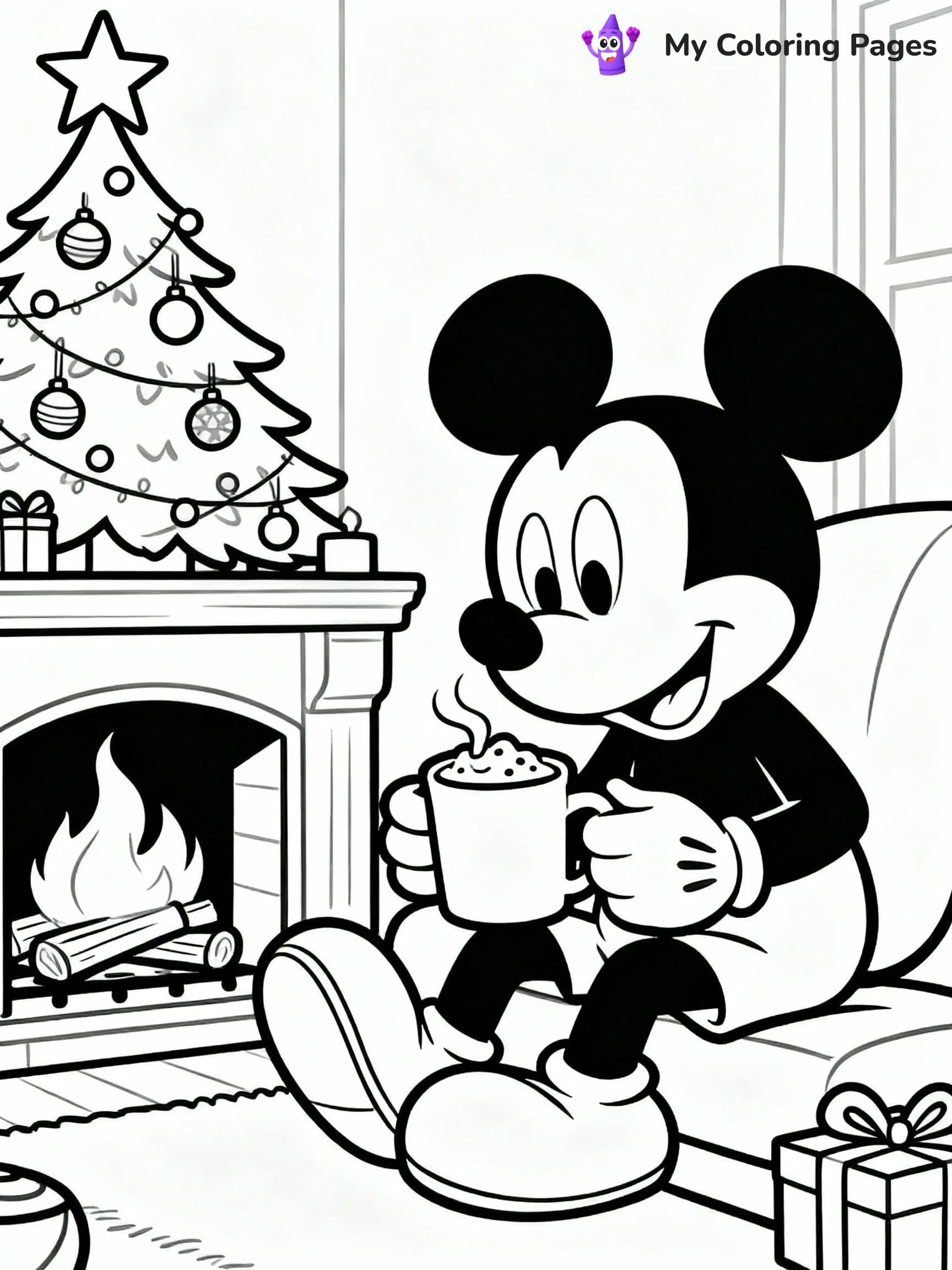 Disney Christmas Coloring Pages - 12