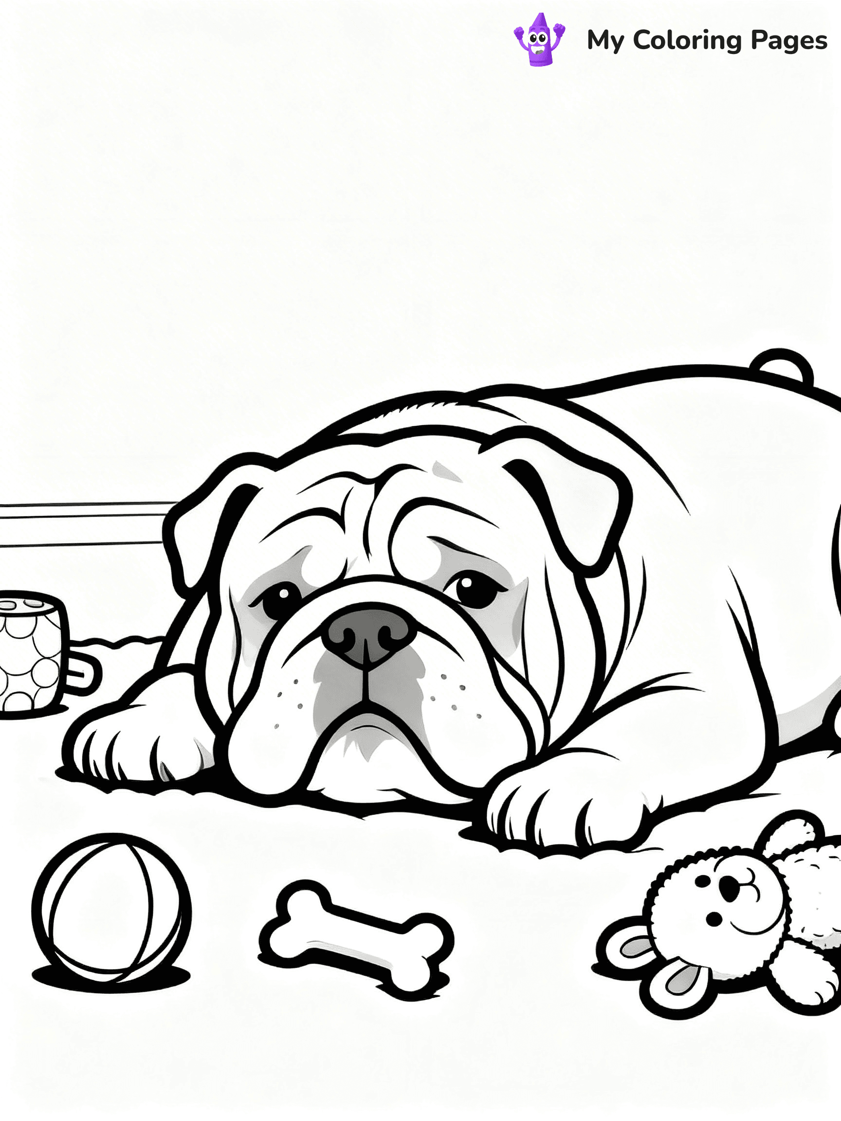 English Bulldog Coloring Pages - 63