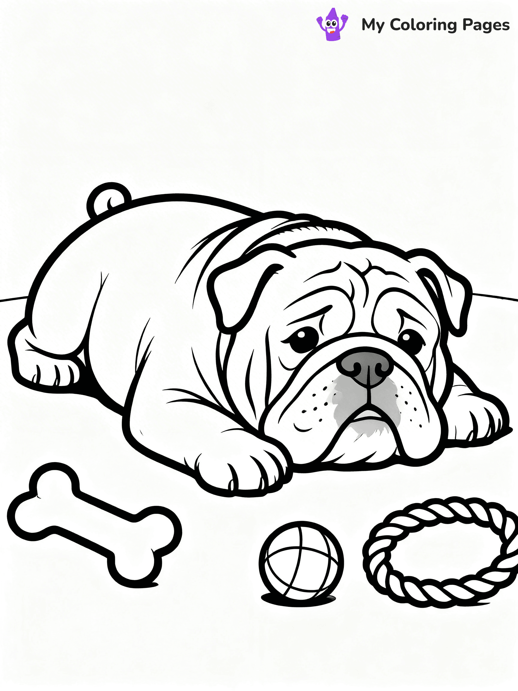 English Bulldog Coloring Pages - 62