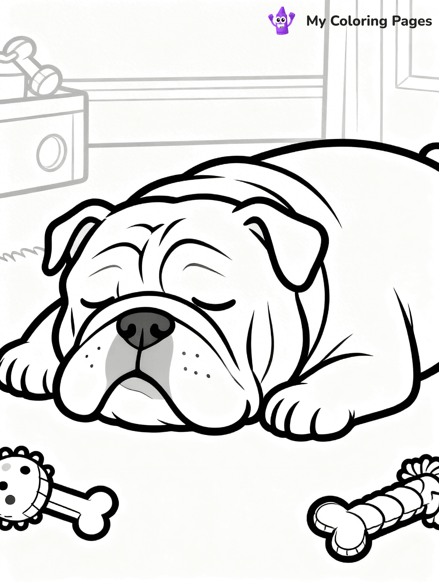 English Bulldog Coloring Pages - 61