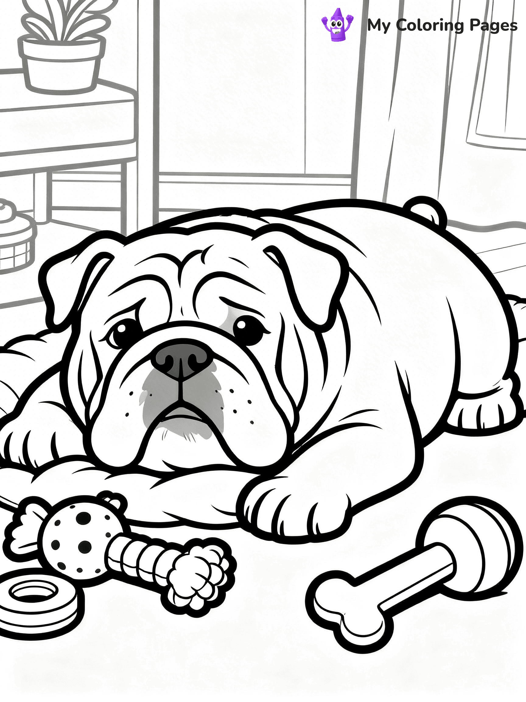 English Bulldog Coloring Pages - 60