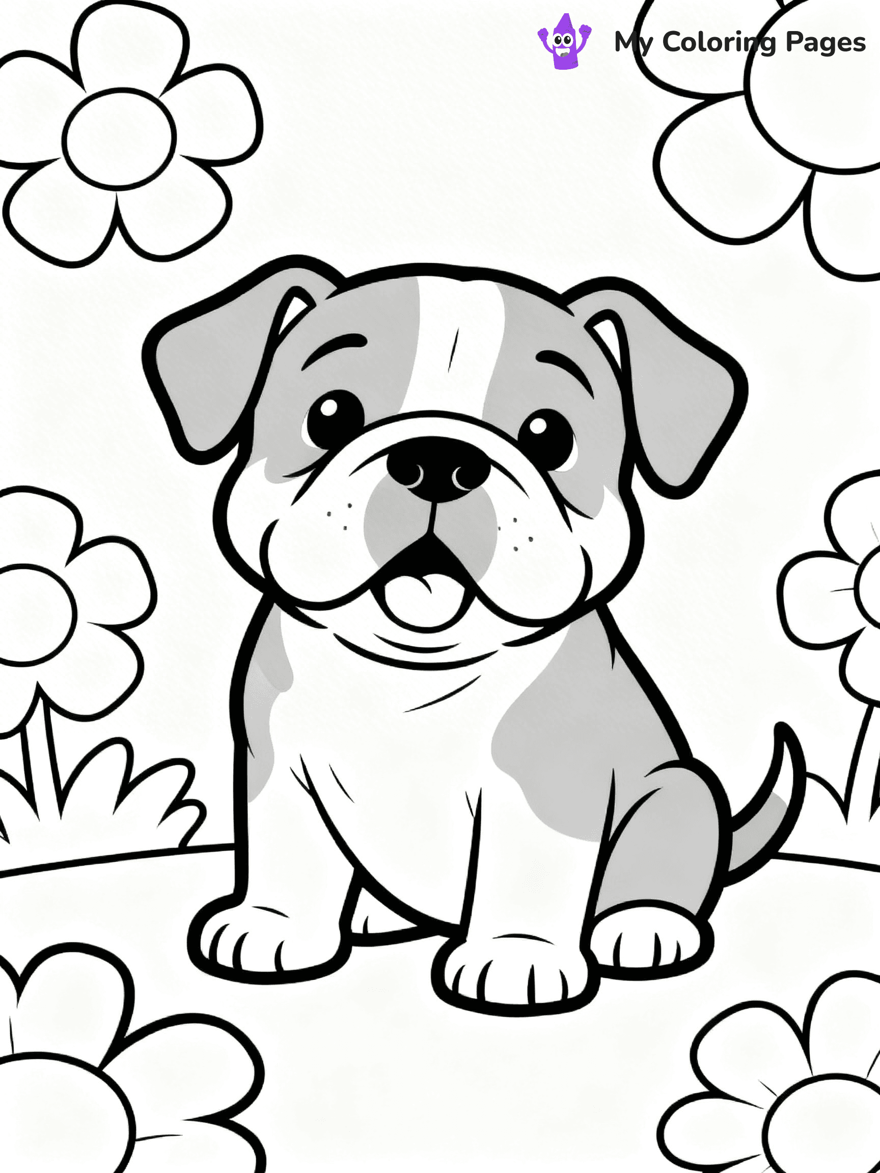 English Bulldog Coloring Pages - 56